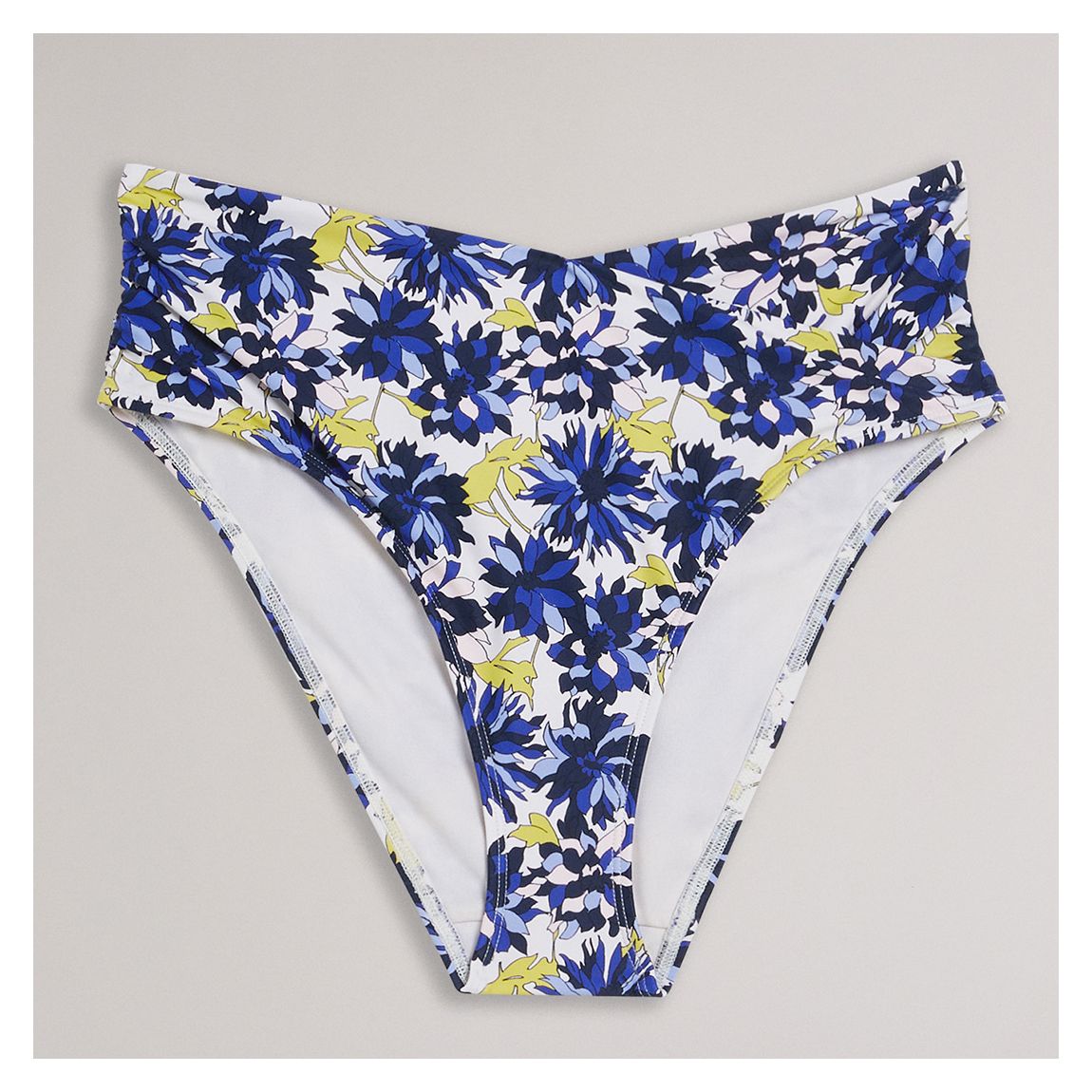Blue High Waist Bikini Bottom main product photo