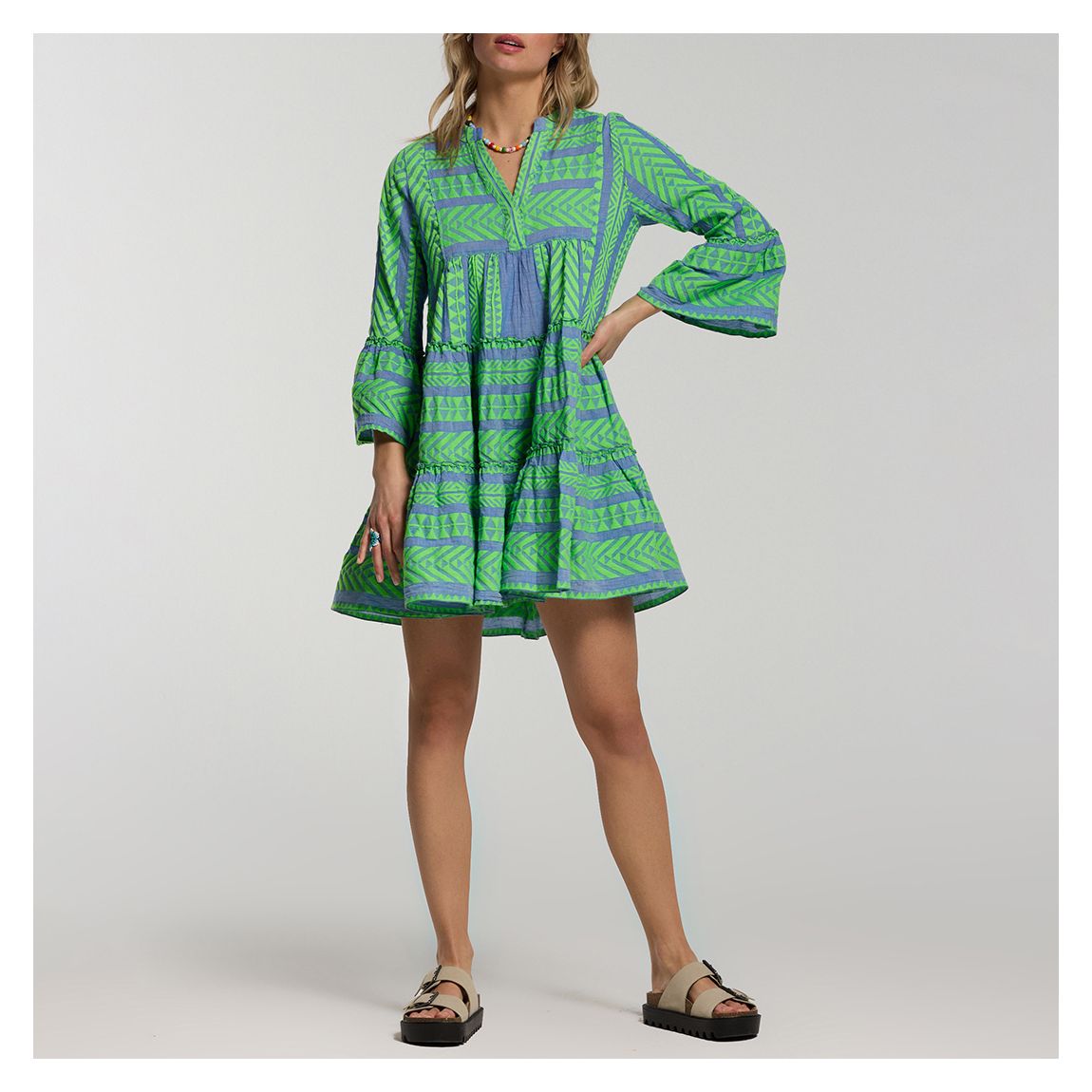 Green & Blue Ella Dress main product photo