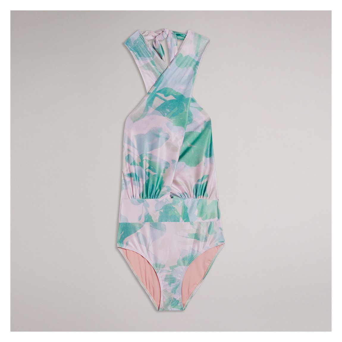 Pink Milene Floral Swimsuit main product photo