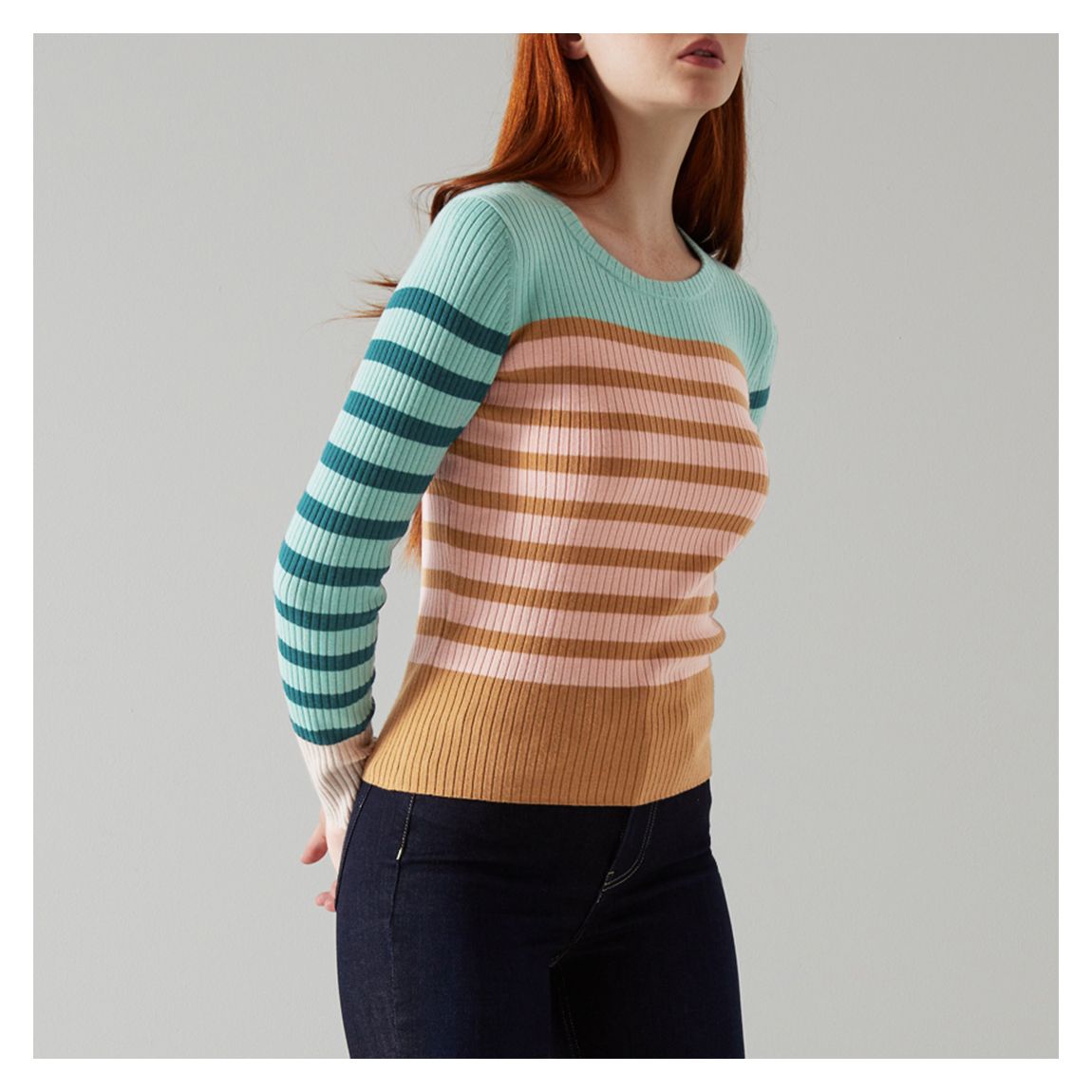 Multi Love Striped Wool Jumper main product photo
