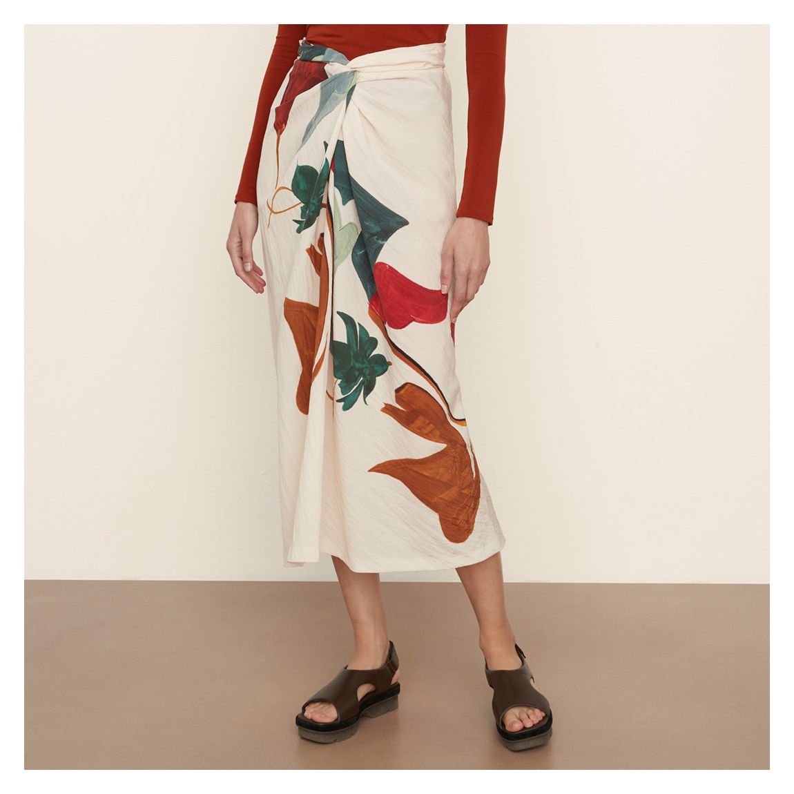 Multi Abstract Draped Knot Skirt main product photo
