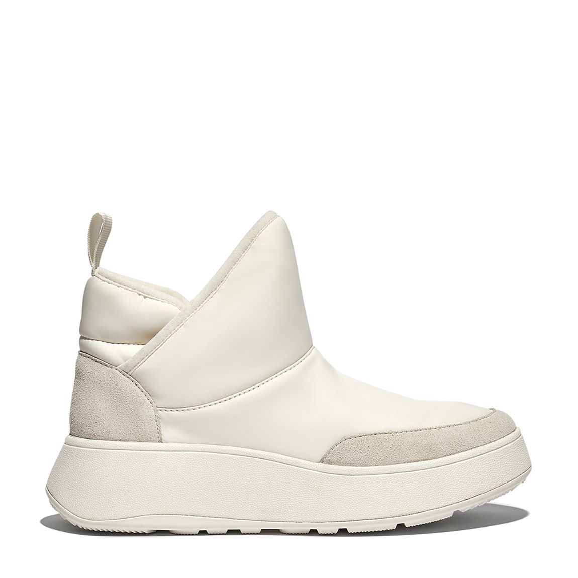 Cream F-Mode Biofleece Flatform Trainer Booties main product photo