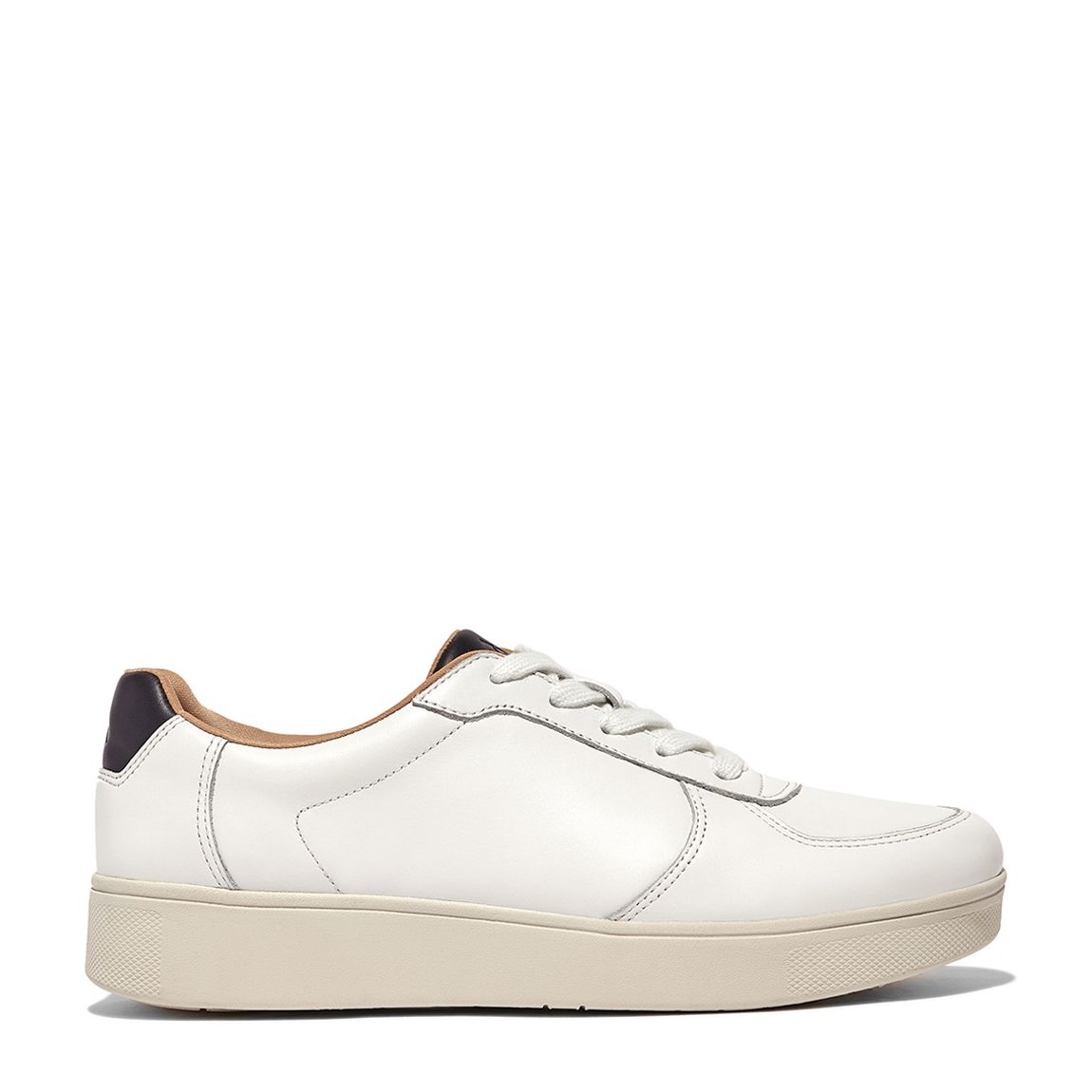 Urban White/Midnight Navy Rally Leather Panel Trainers main product photo