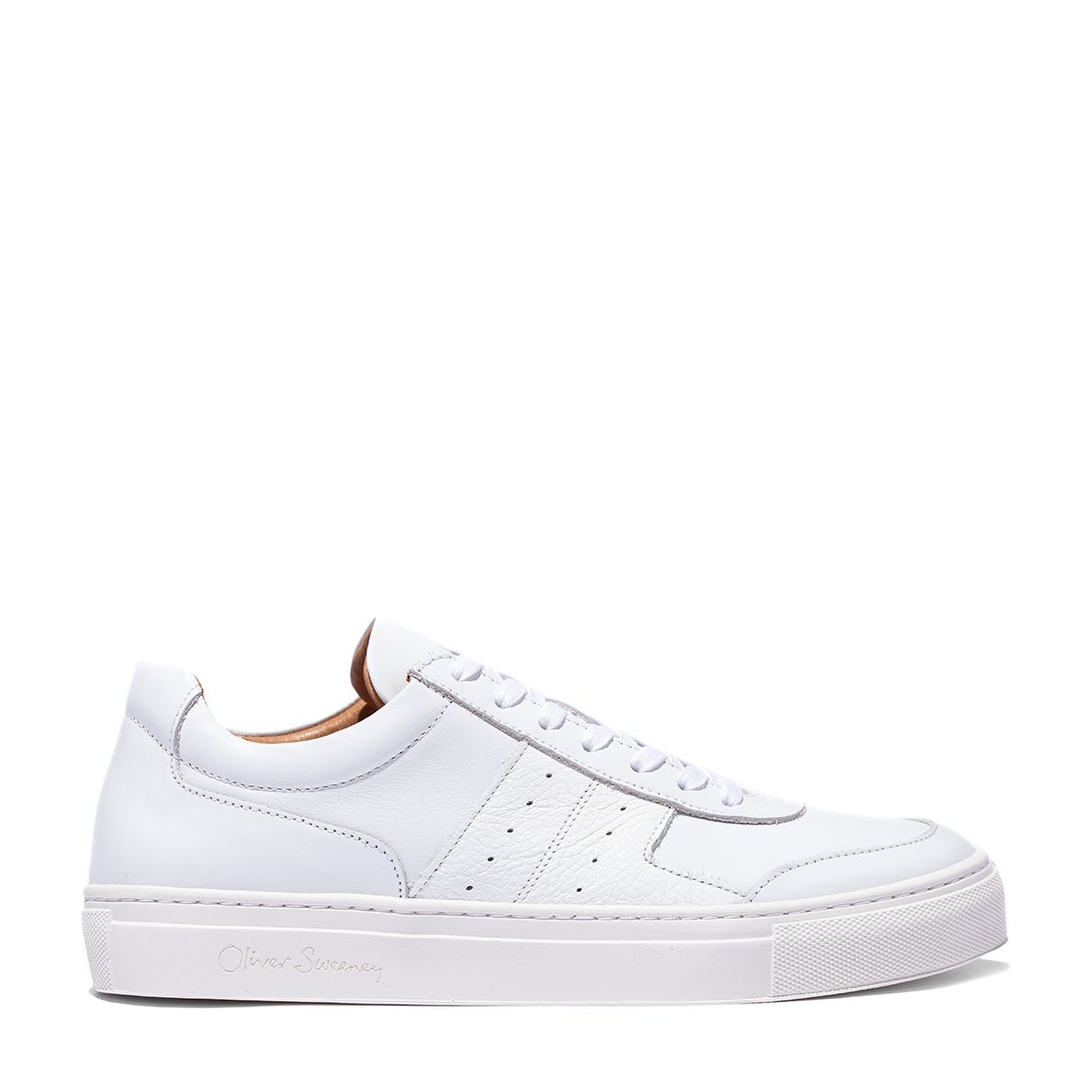 White Riccione Leather Trainers main product photo