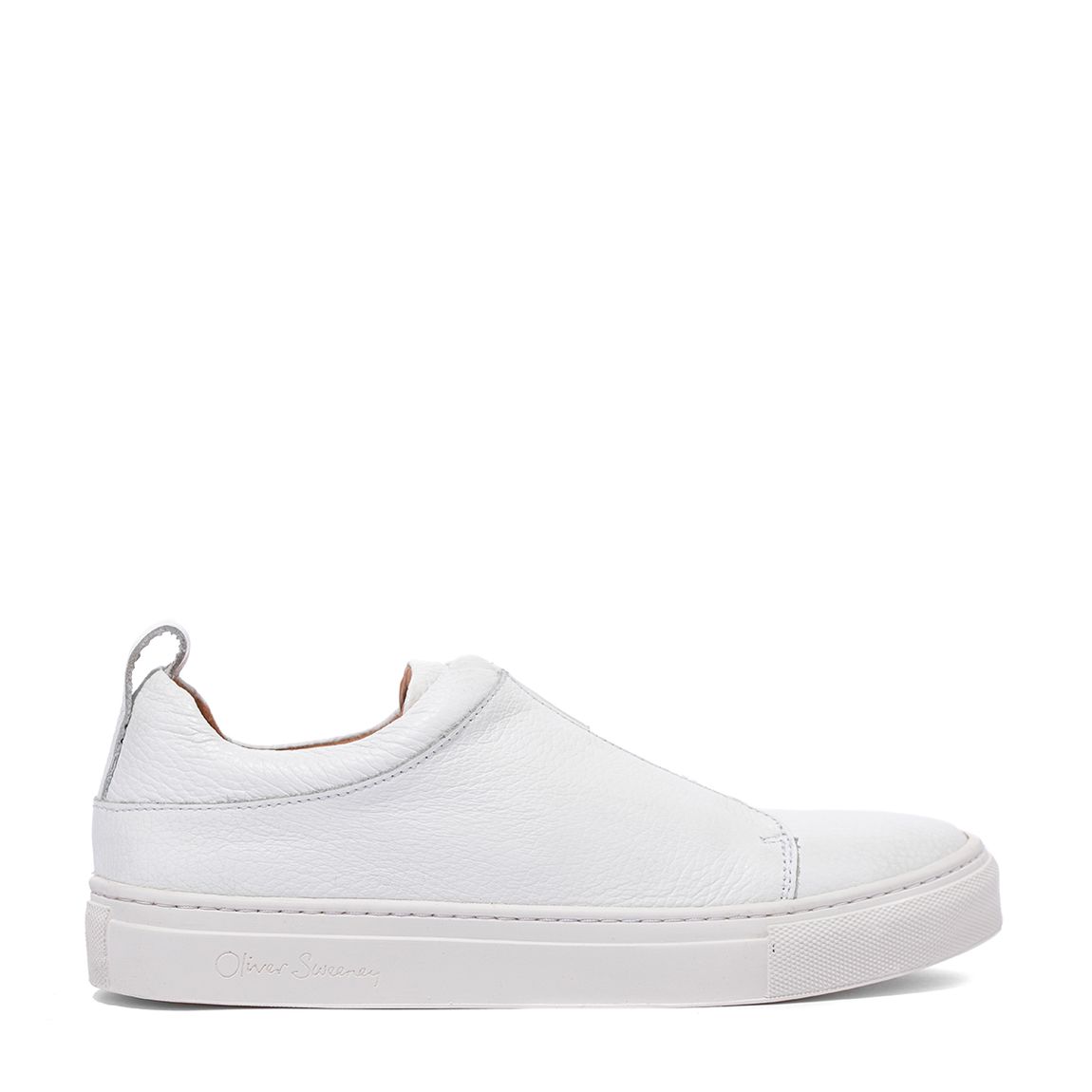 White Grosseto Leather Trainers main product photo