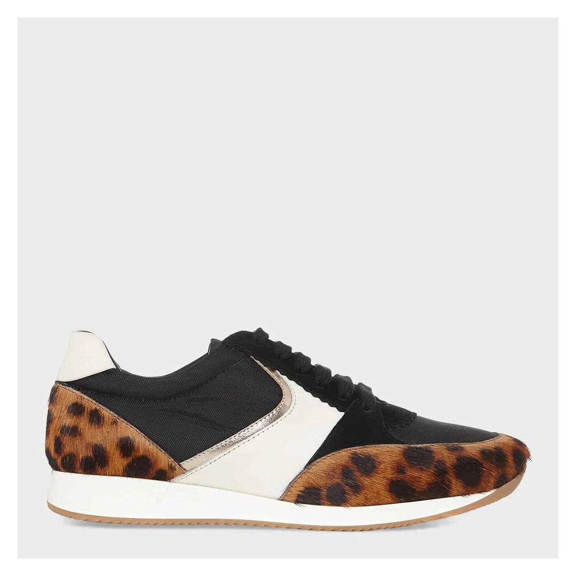 Black/Brown Mara Leather Trainers main product photo