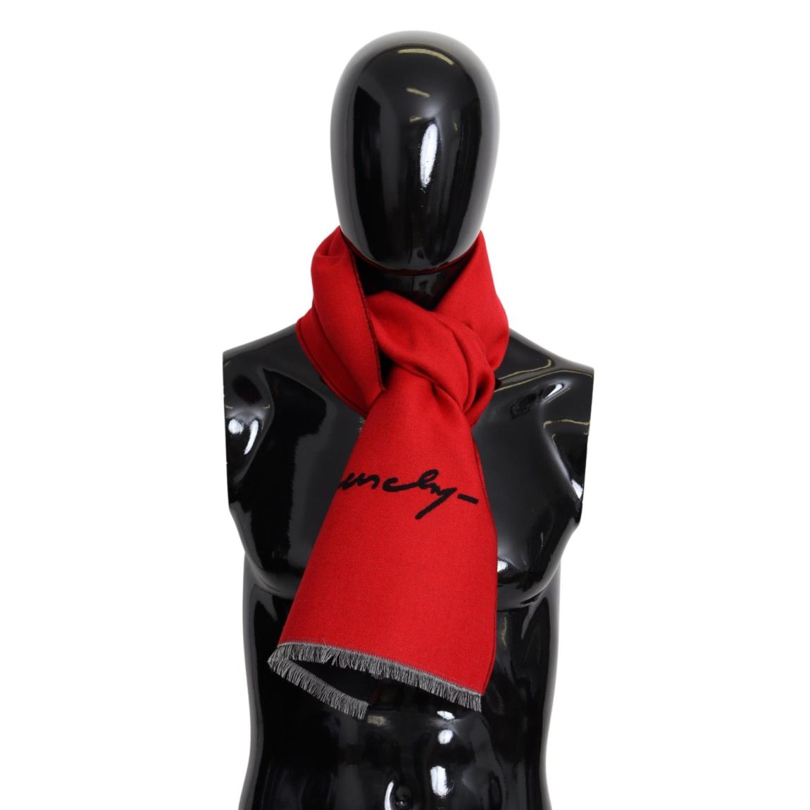 Givenchy Logo Scarf Red Scarves main product photo