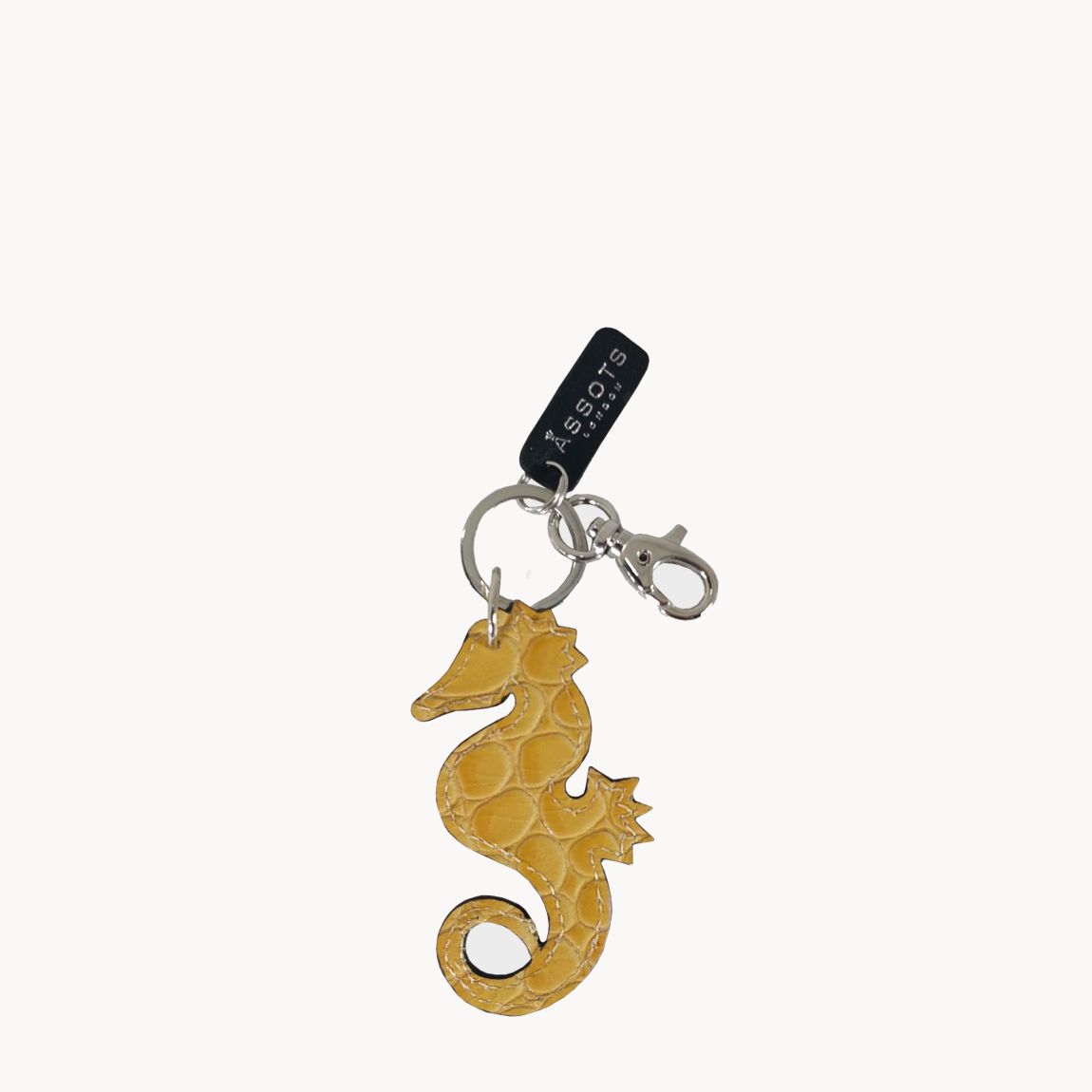 'SEA HORSE' Super Cute Croc Leather Key Ring Holder main product photo