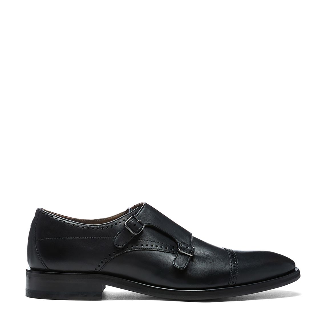 Black Valencia Double Monk Strap Formal Shoe main product photo