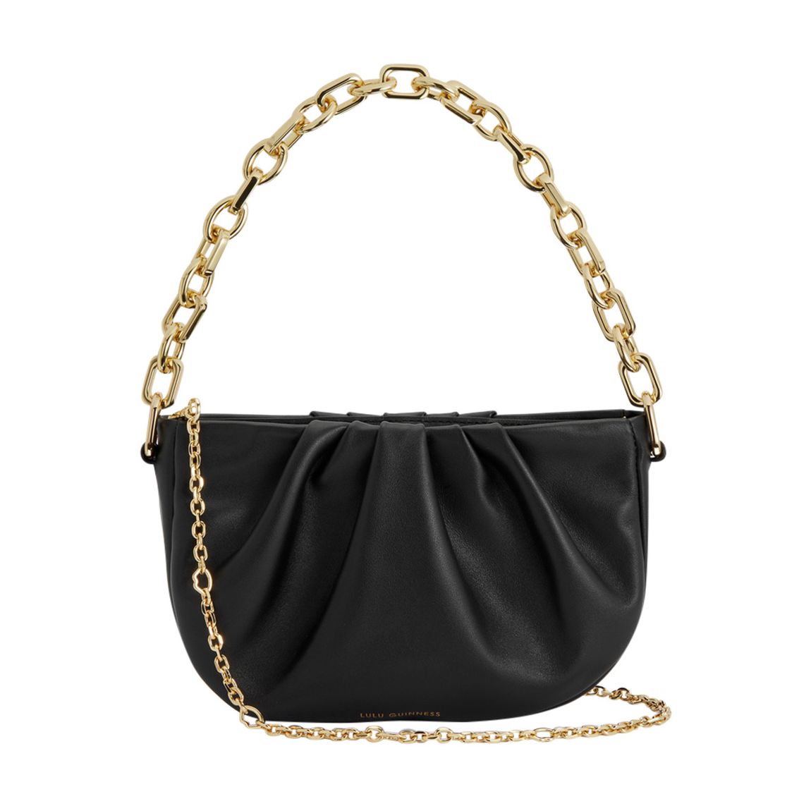 Black Crescent Luna Clutch Bag main product photo