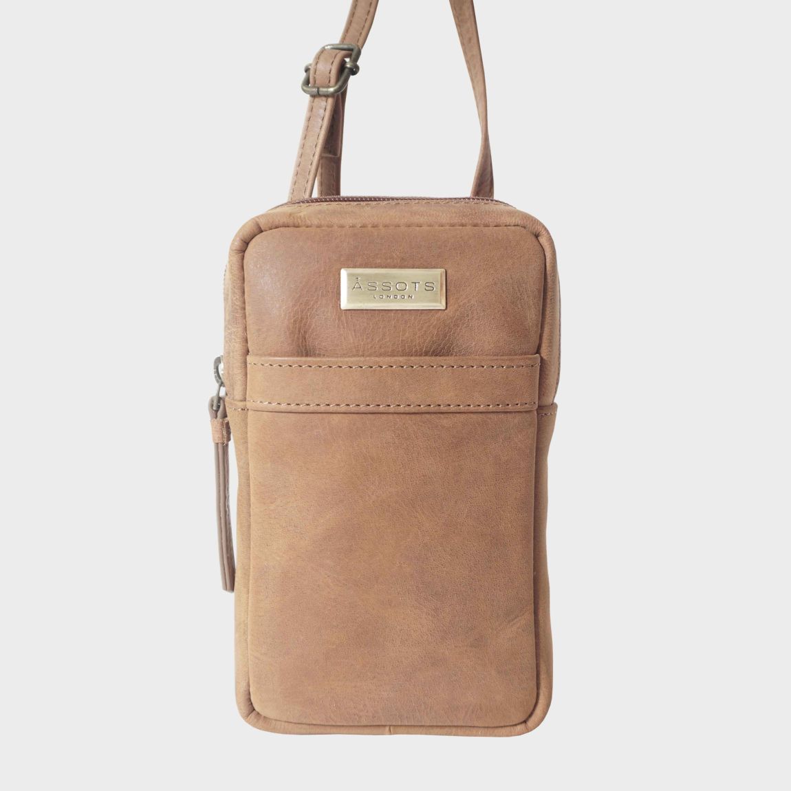 'LEO' Real Leather Crossbody Mobile Phone Bag main product photo