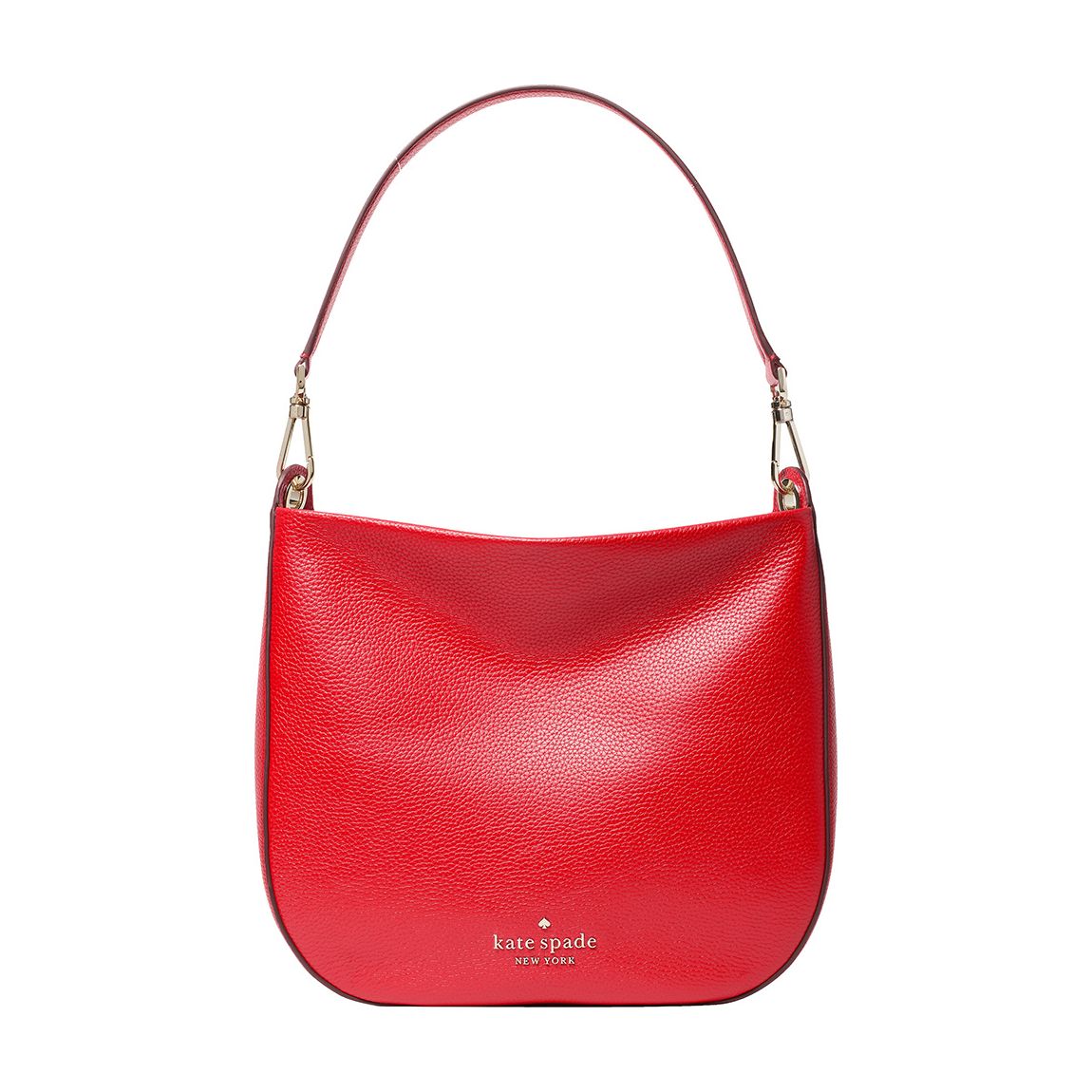 Candied Cherry Lexy Pebbled Leather Shoulder Bag main product photo