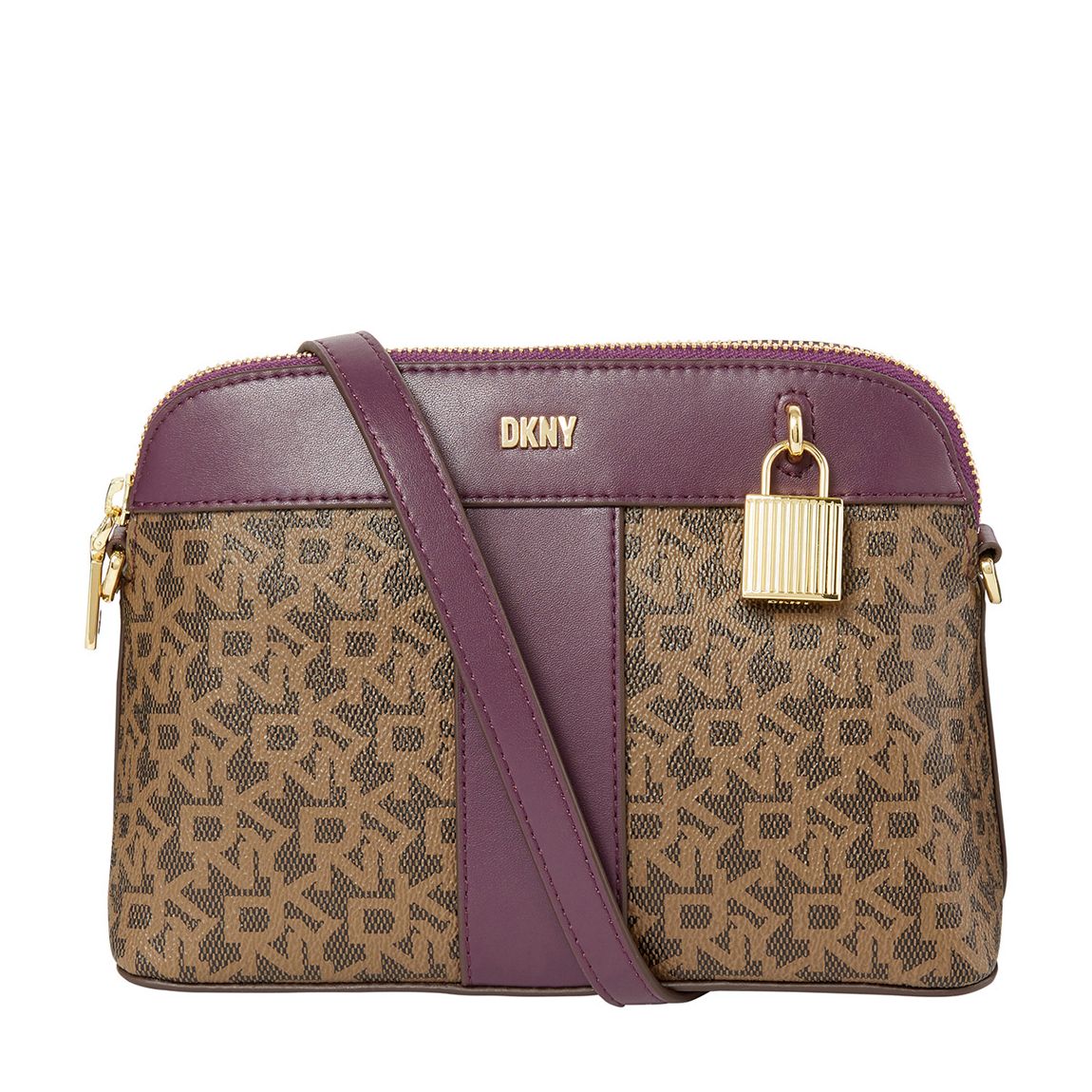 Mocha Aubergine Paislee Dome Crossbody main product photo