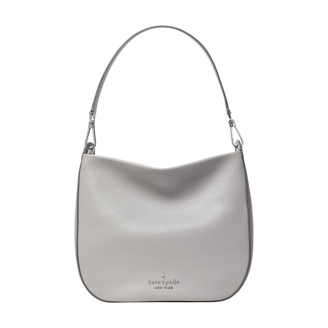 Nimbus Grey Lexy Pebbled Leather Shoulder Bag main product photo