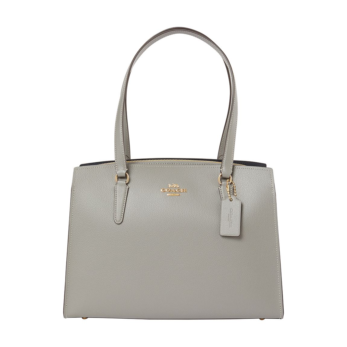 Grey Double Face Leather Tatum Carryall main product photo