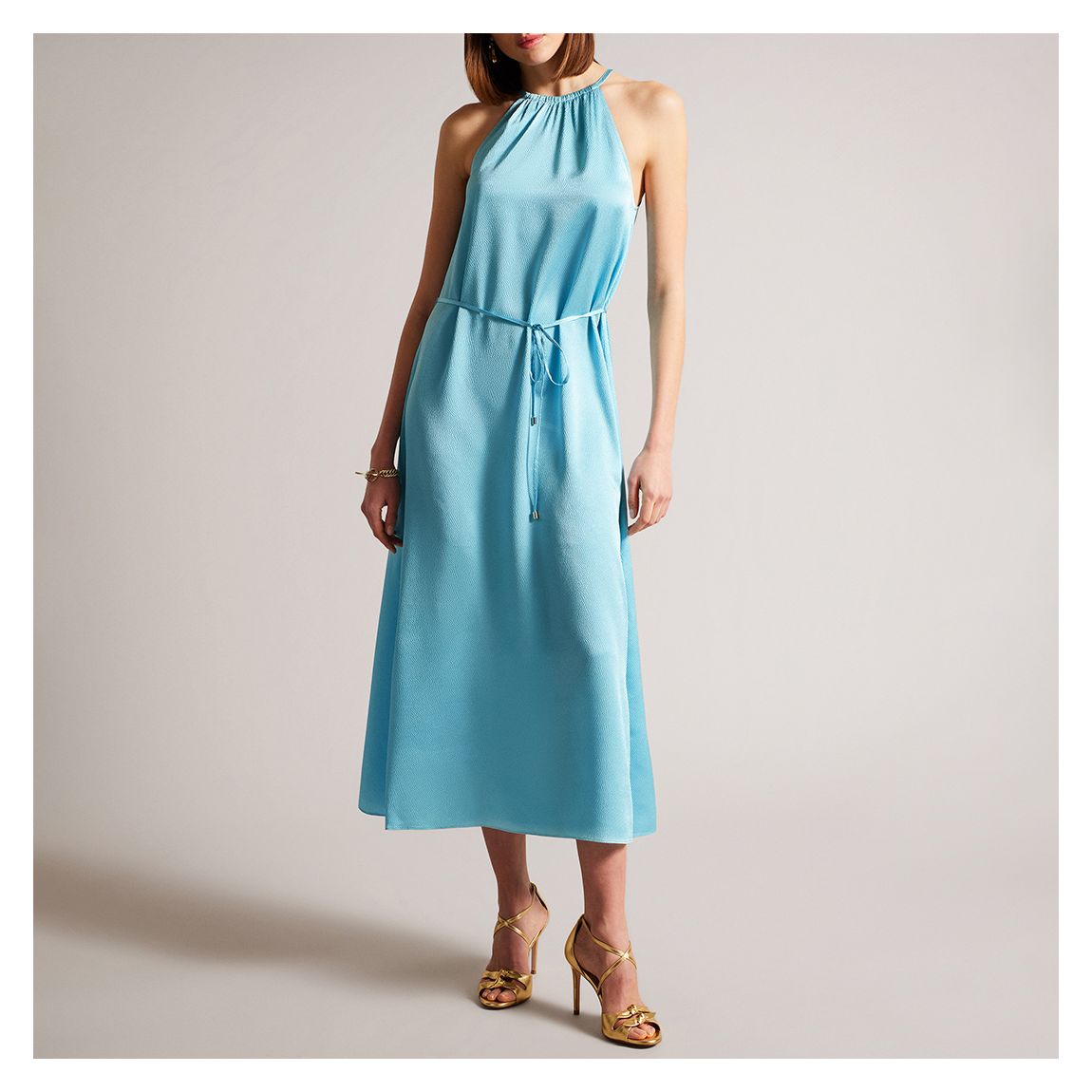 Blue Roxieyy Halterneck Midi Dress main product photo