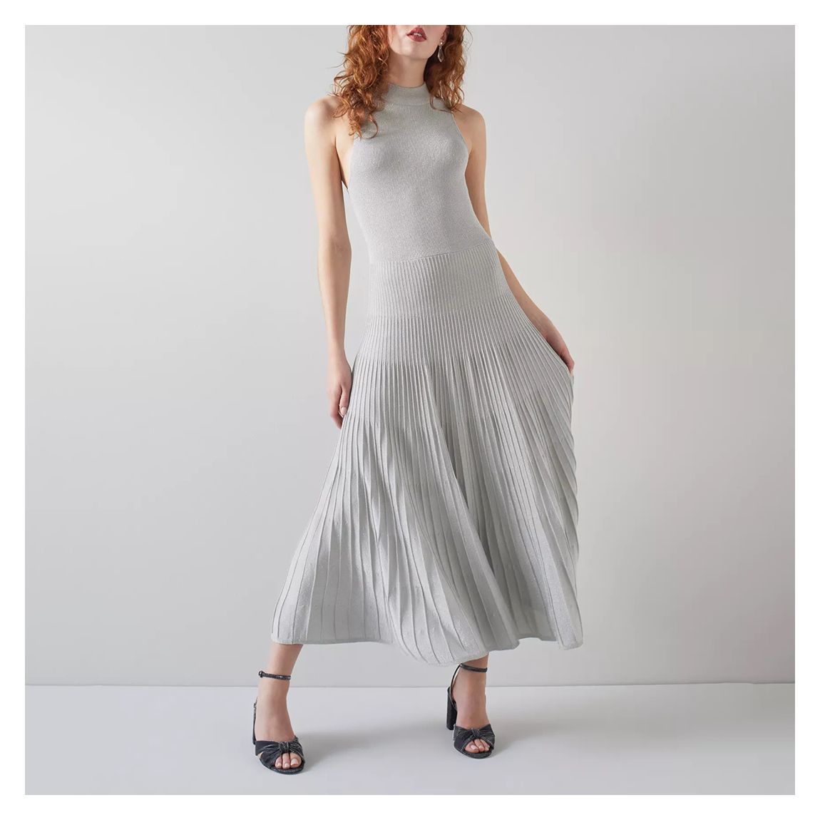 Grey Scott Metallic Dress main product photo