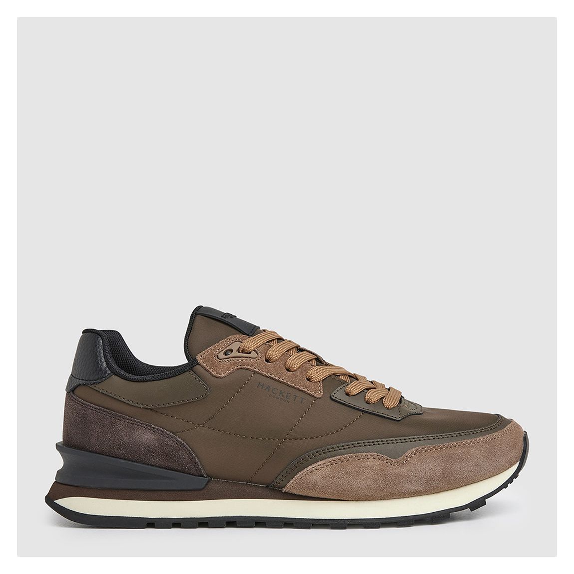 Black Leather Blend Branded Trainers main product photo