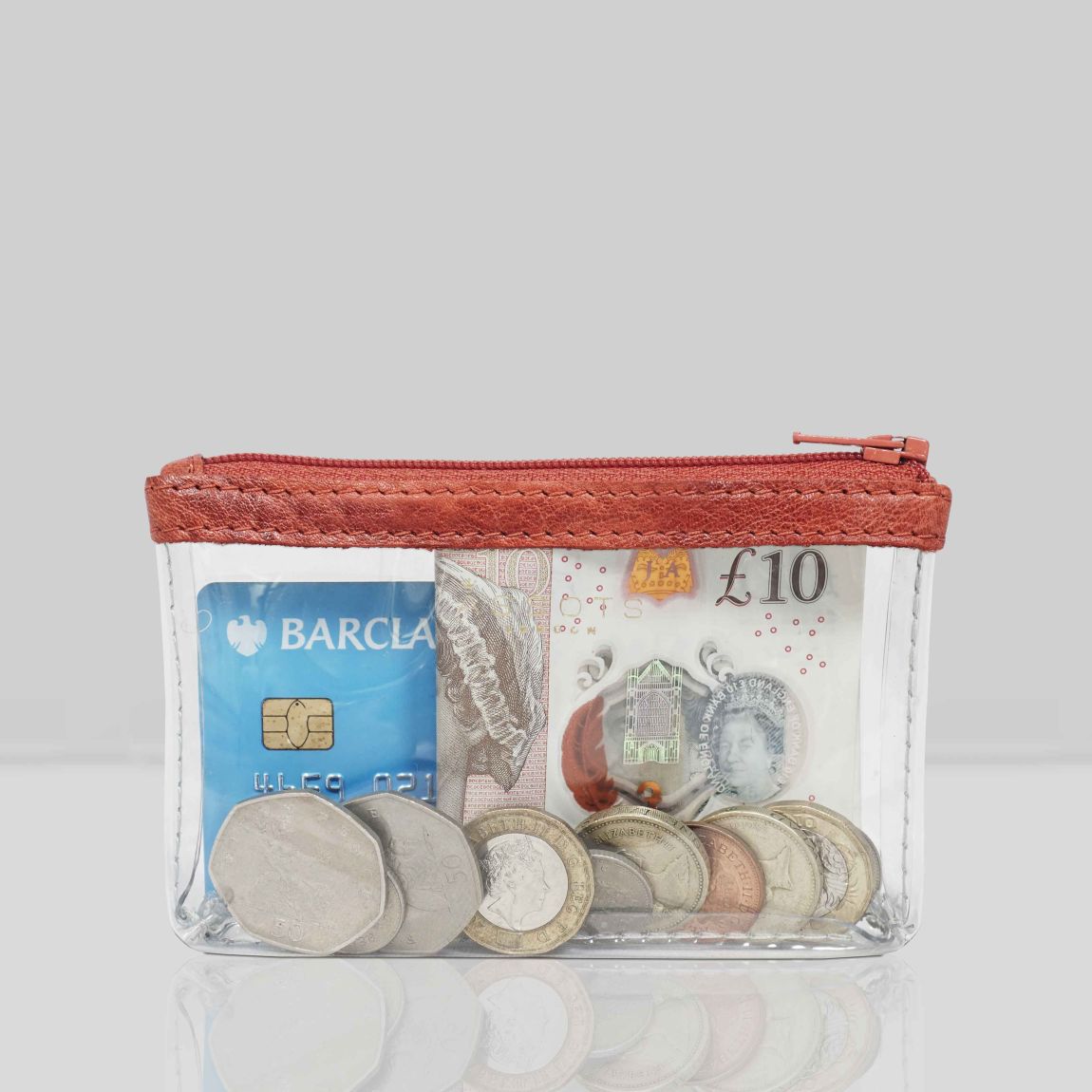 DINAH' Transparent Zip Top Coin Purse main product photo