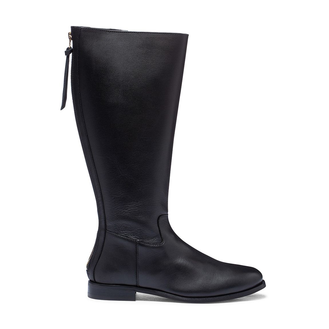 Black Leather Tassle Riding Boots main product photo