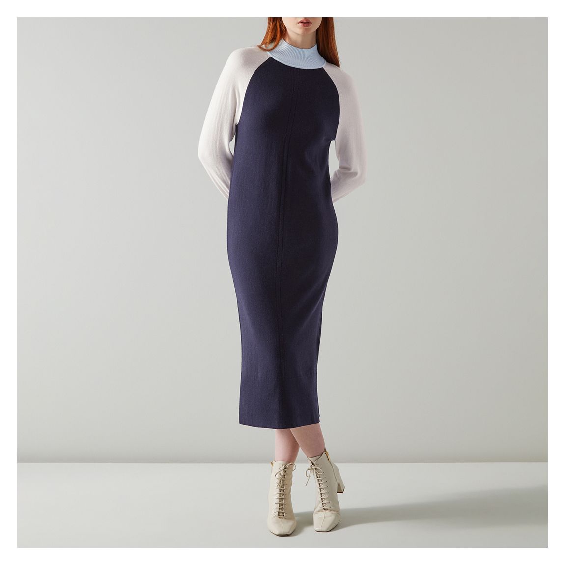 Blue Bergen Cashmere Blend Dress main product photo