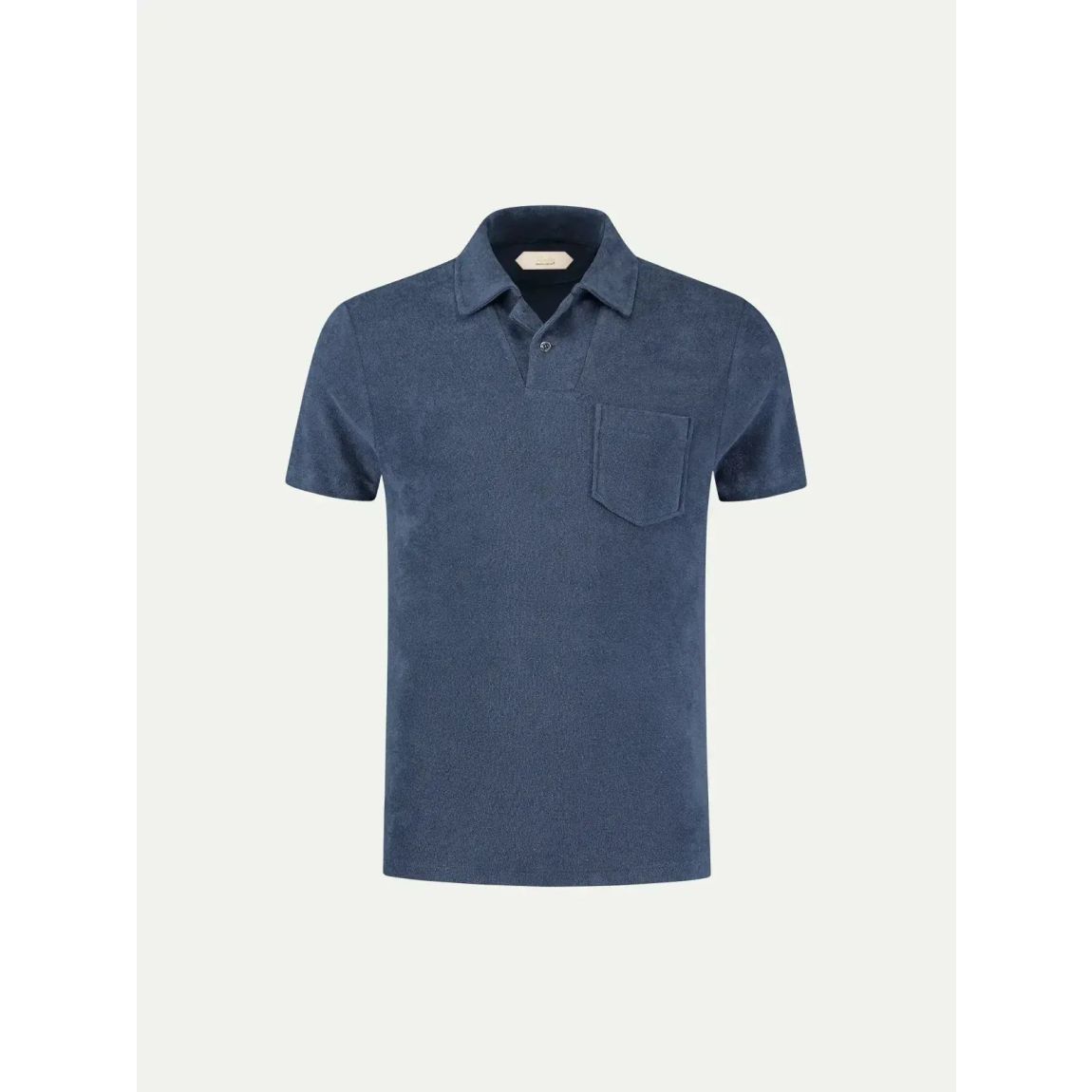 Aurelien Petrol Blue Terry Polo Shirt 2 for Summer Sophistication main product photo