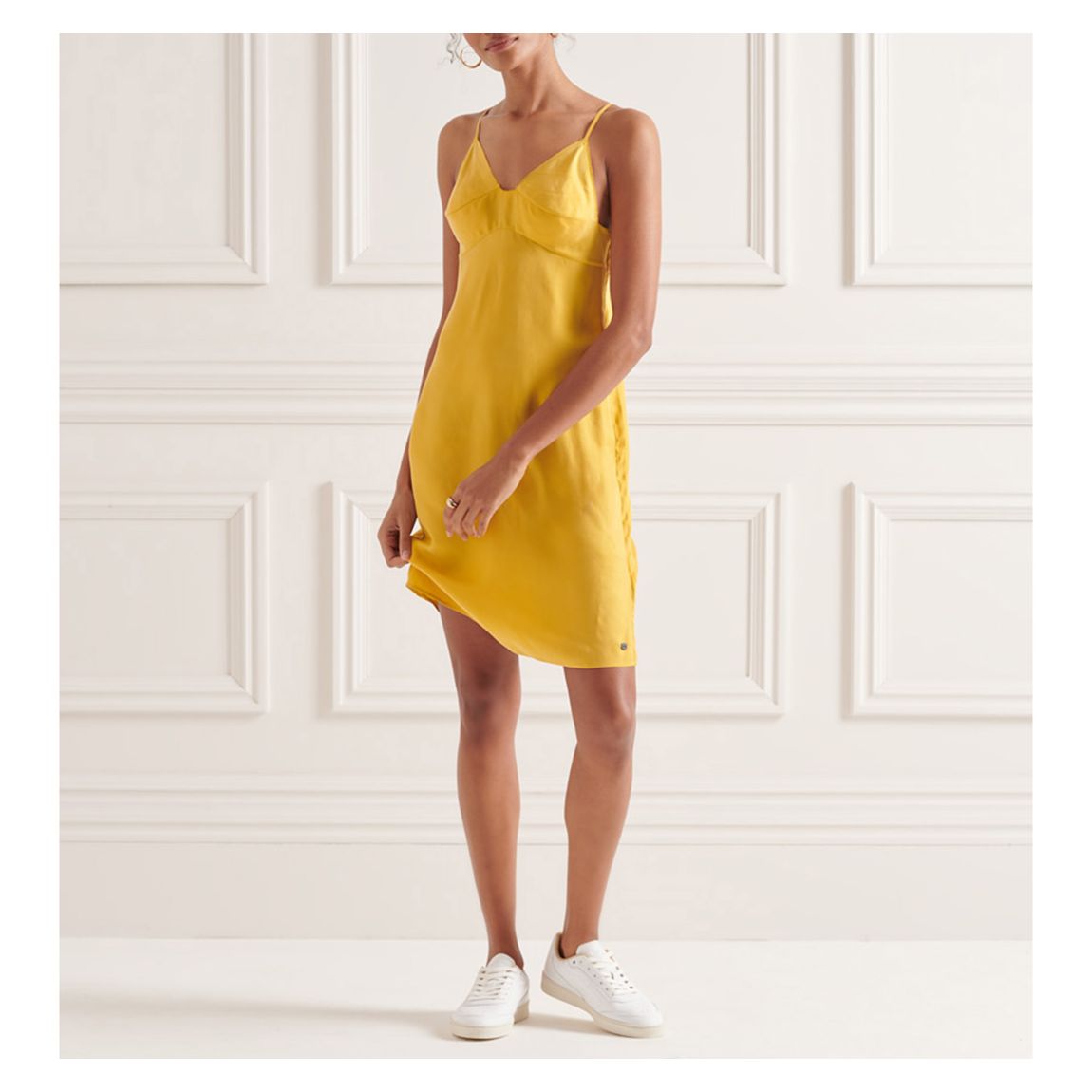 Yellow Cupro Cami Dress main product photo