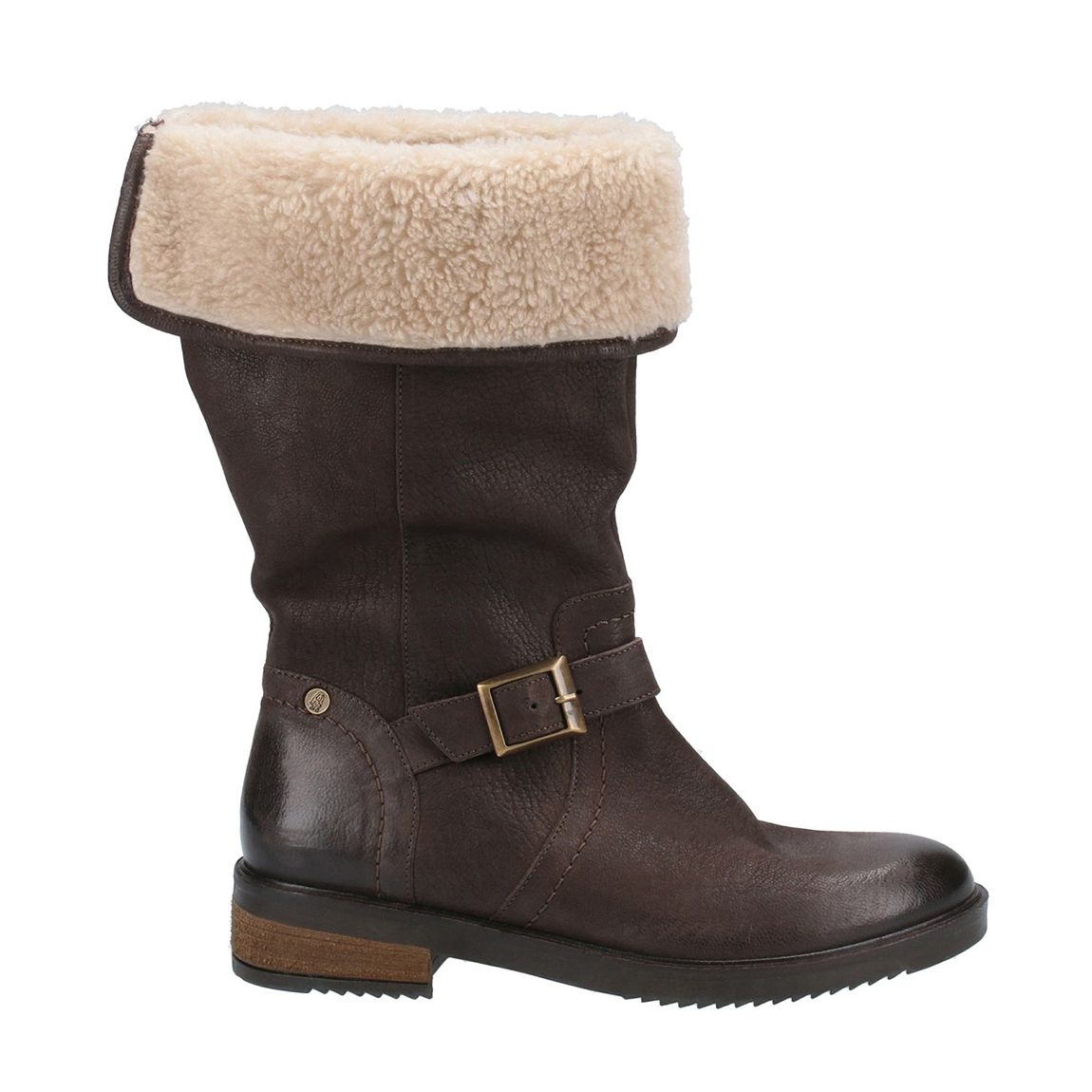 Brown Bonnie Leather Mid Boots main product photo