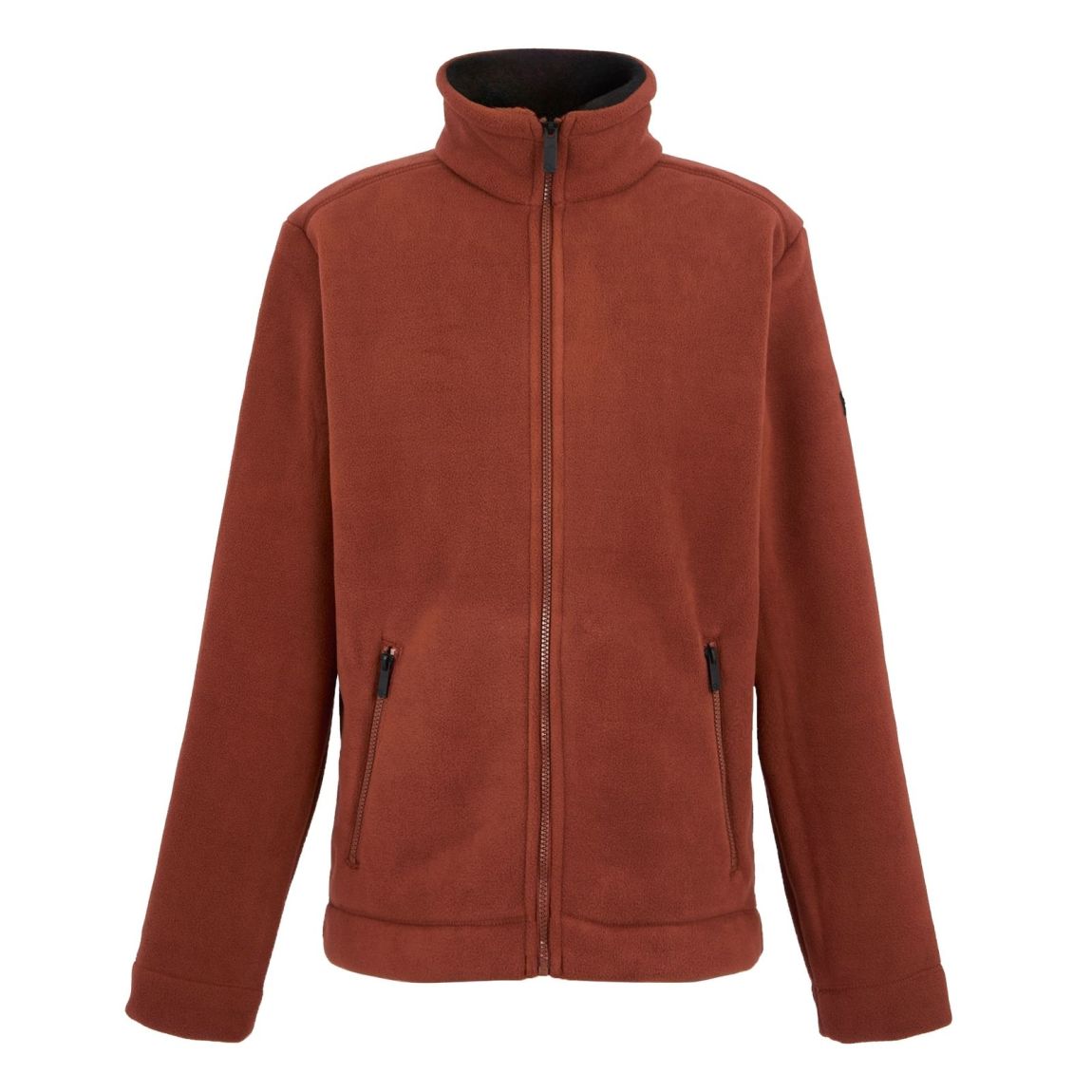 Mens Garrian II Full Zip Fleece Jacket Burnt Henna/Black main product photo