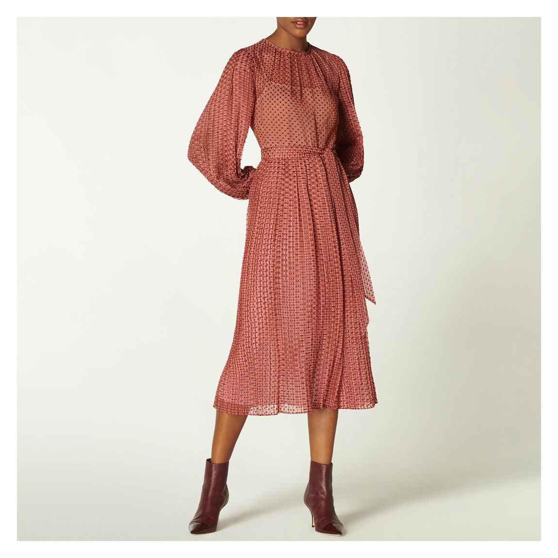 Pink Felix Polka Dot Dress main product photo
