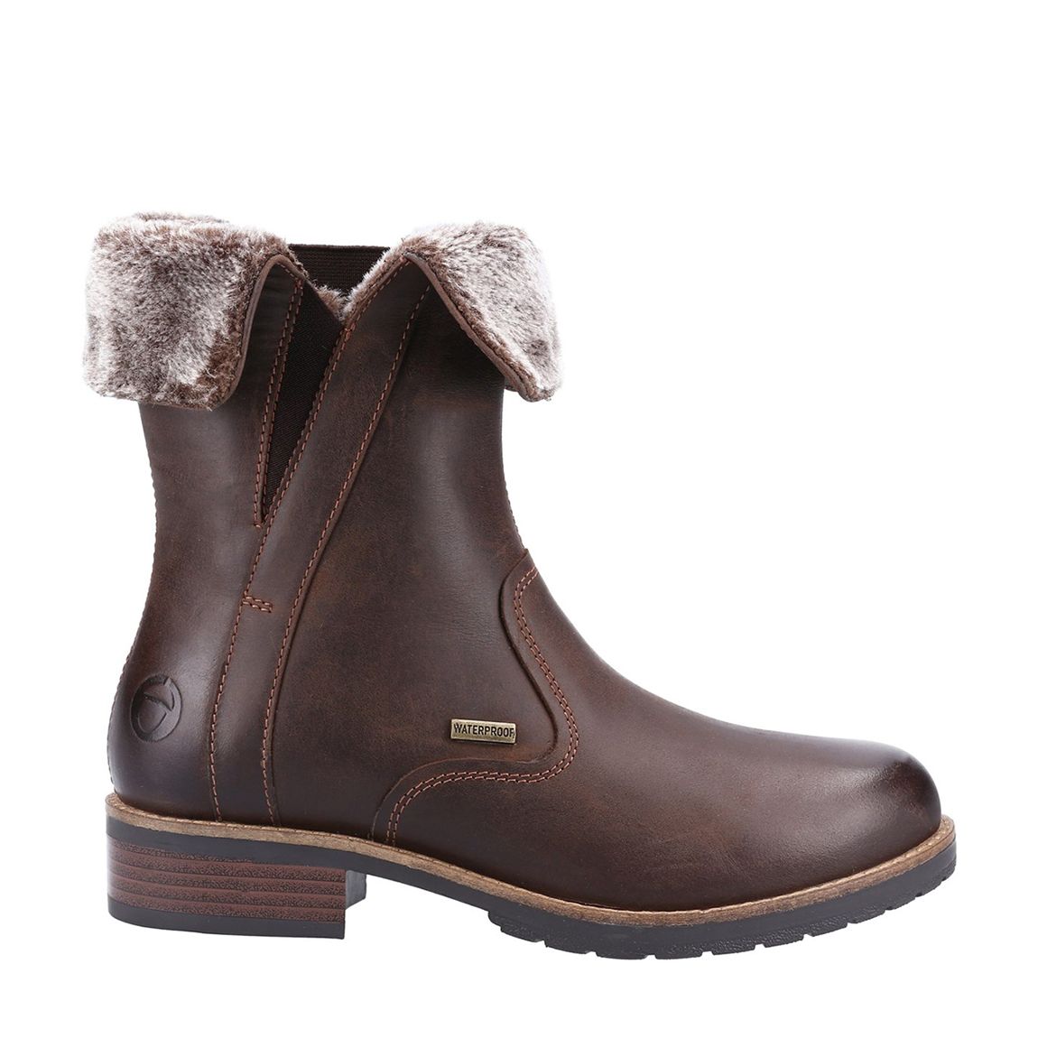 Brown Dursley Fleece Lined Boots main product photo