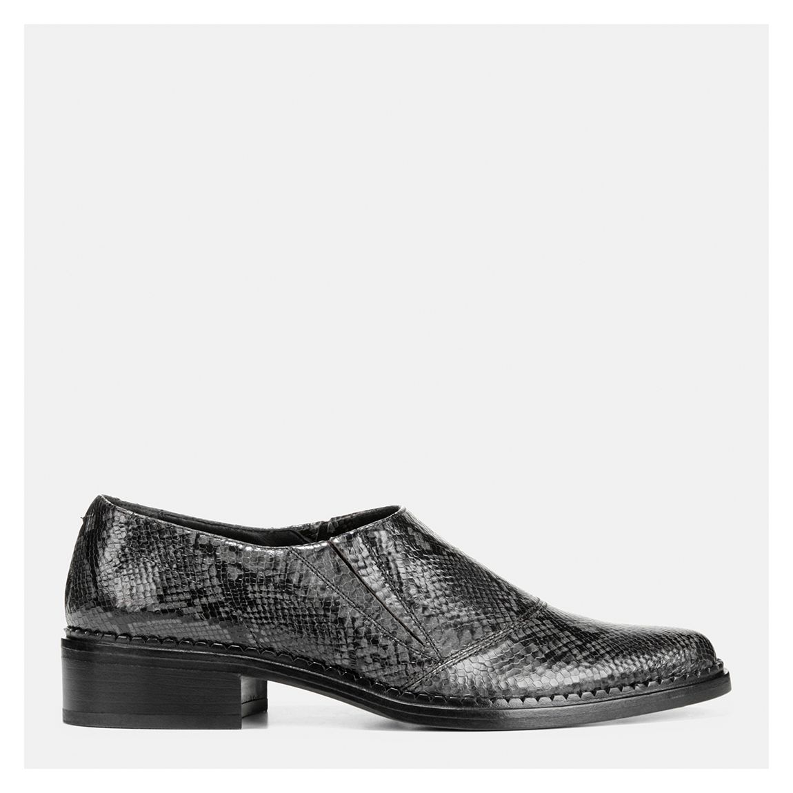 Women's Dark Grey Snake Print Formal Shoes main product photo