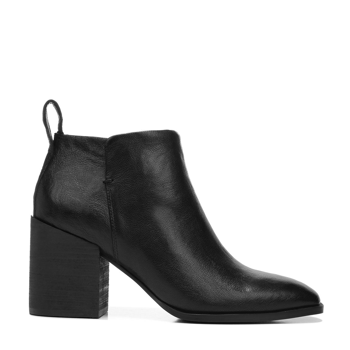 Black Lyssa Leather Boot main product photo