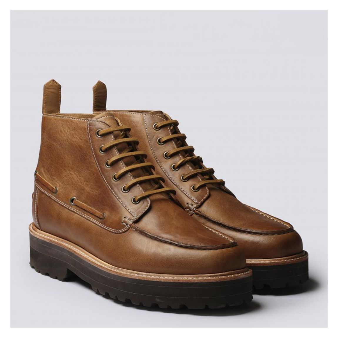 Mens Beige Easton Heritage Calf Boot main product photo