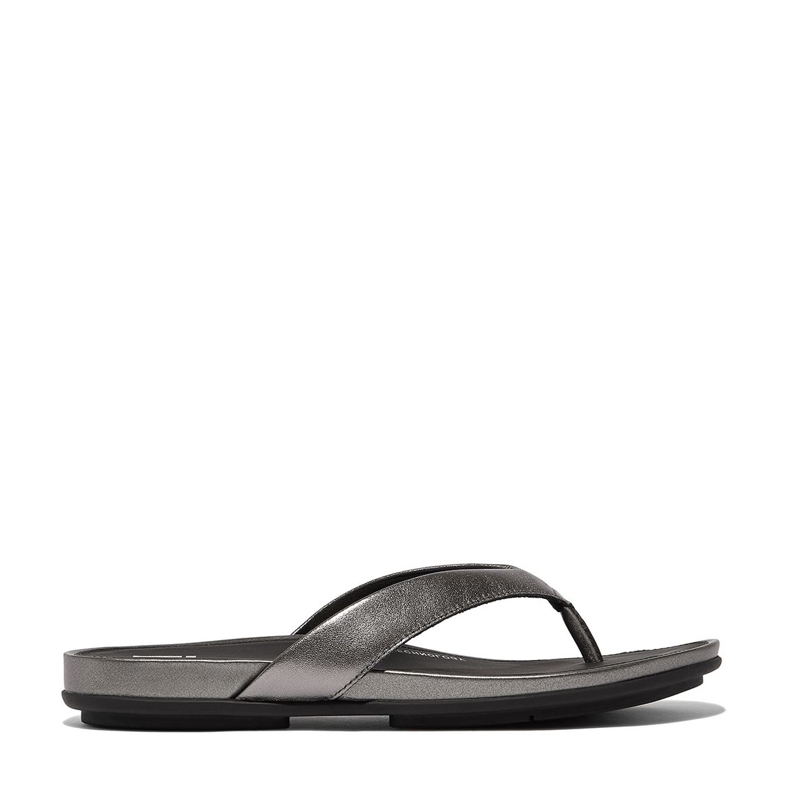 Sliver Mix Gracie Leather Flip Flops main product photo