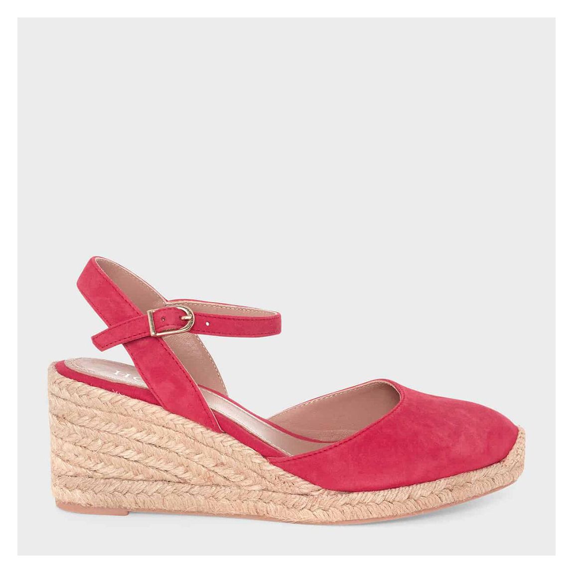 Pink Elodie Leather Espadrilles main product photo