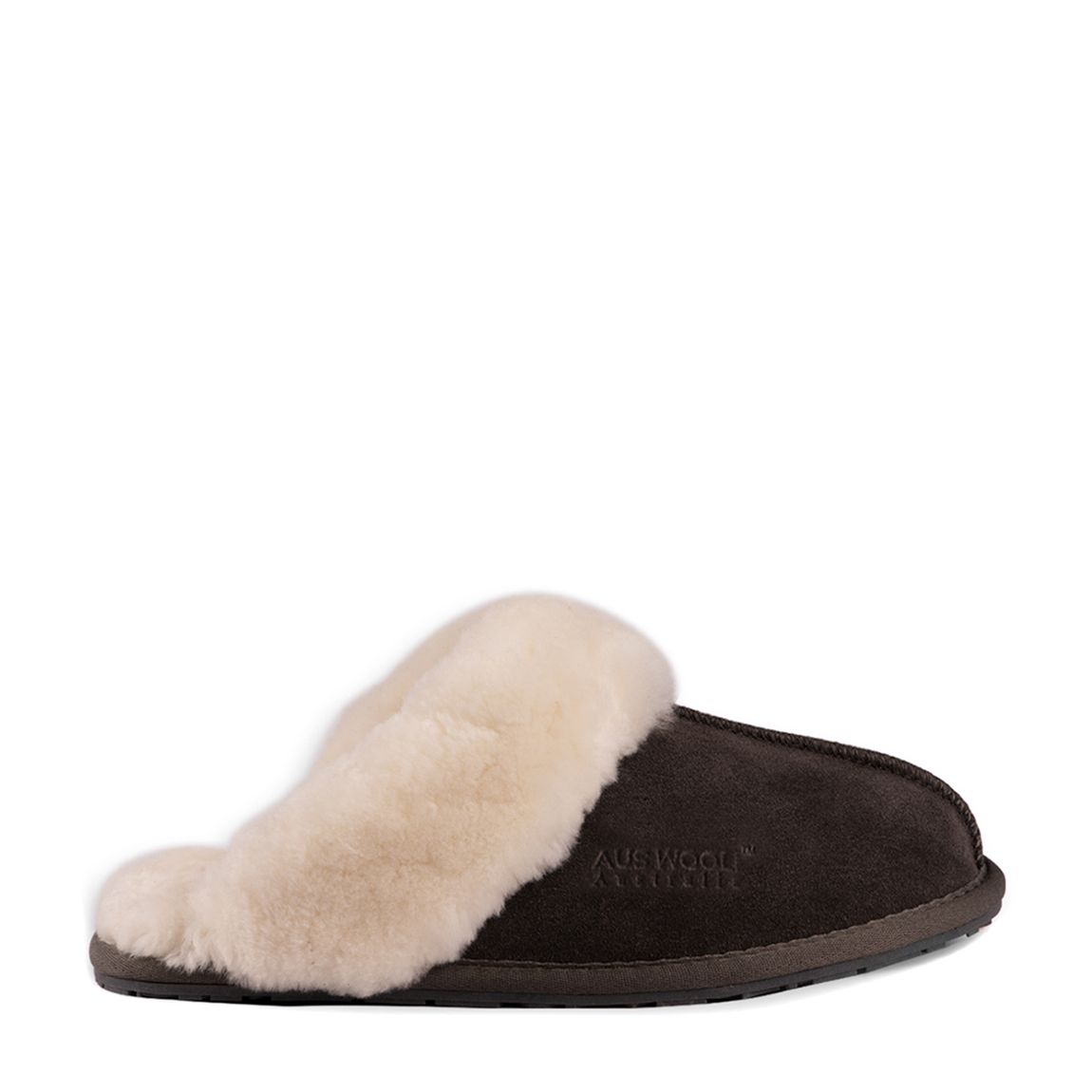 Dark Grey Shelley Sheepskin Wool Slipper main product photo