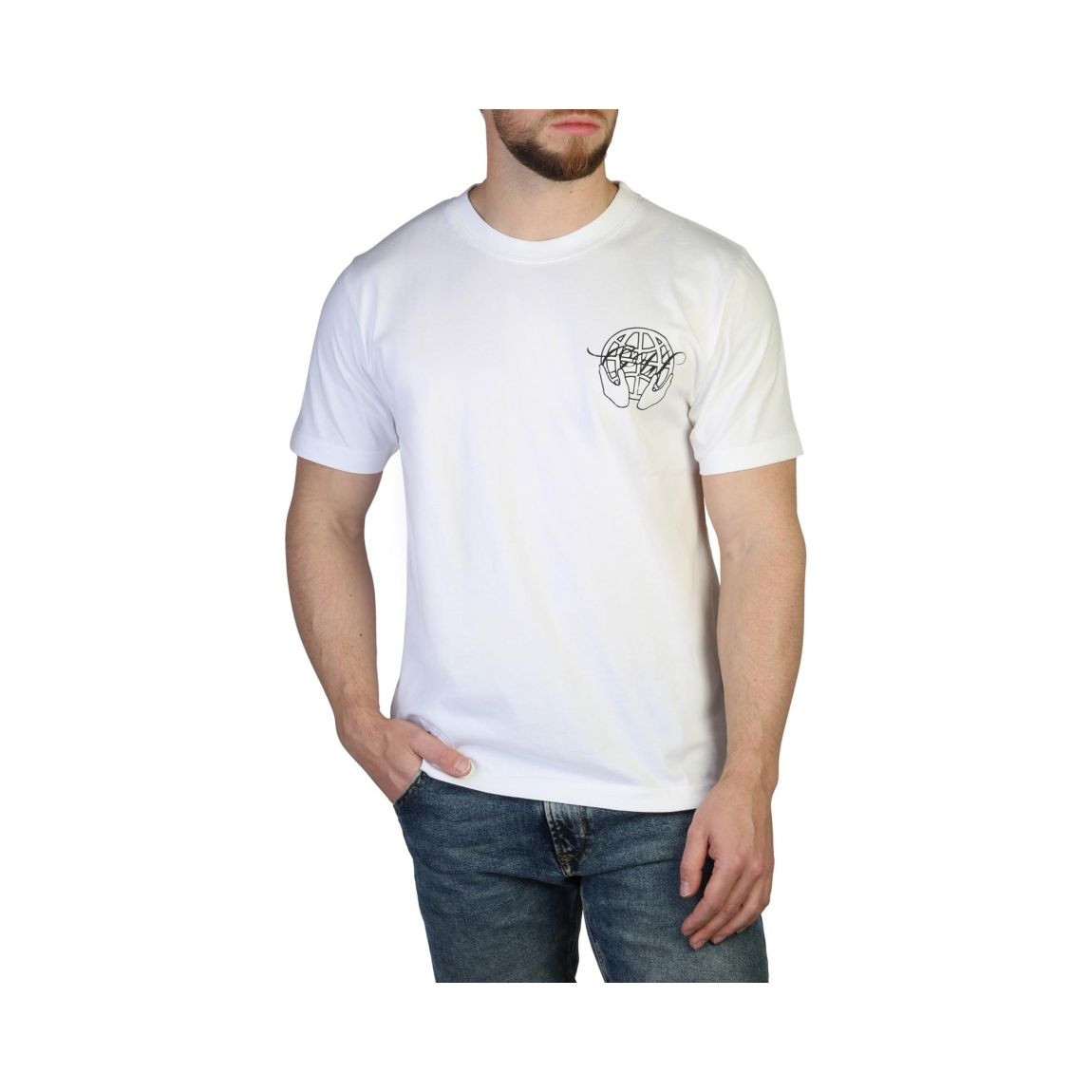 Short Sleeve Crew Neck Tee - White T-Shirts main product photo