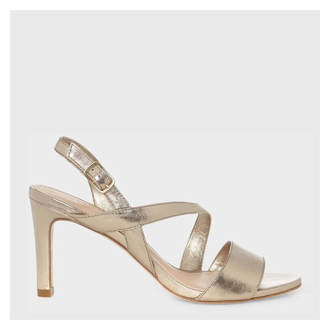 Gold Mila Leather Heels main product photo