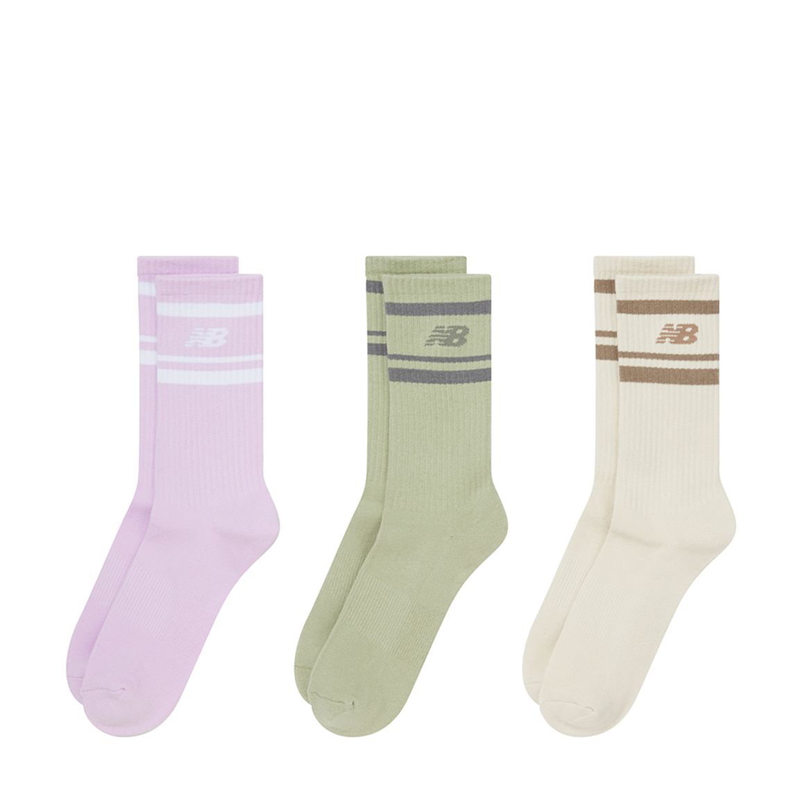 Multi Stripe Logo Crew Sock 3 Pack main product photo