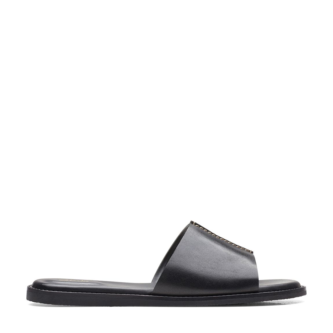 Black Leather Karsea Mule Sandal main product photo