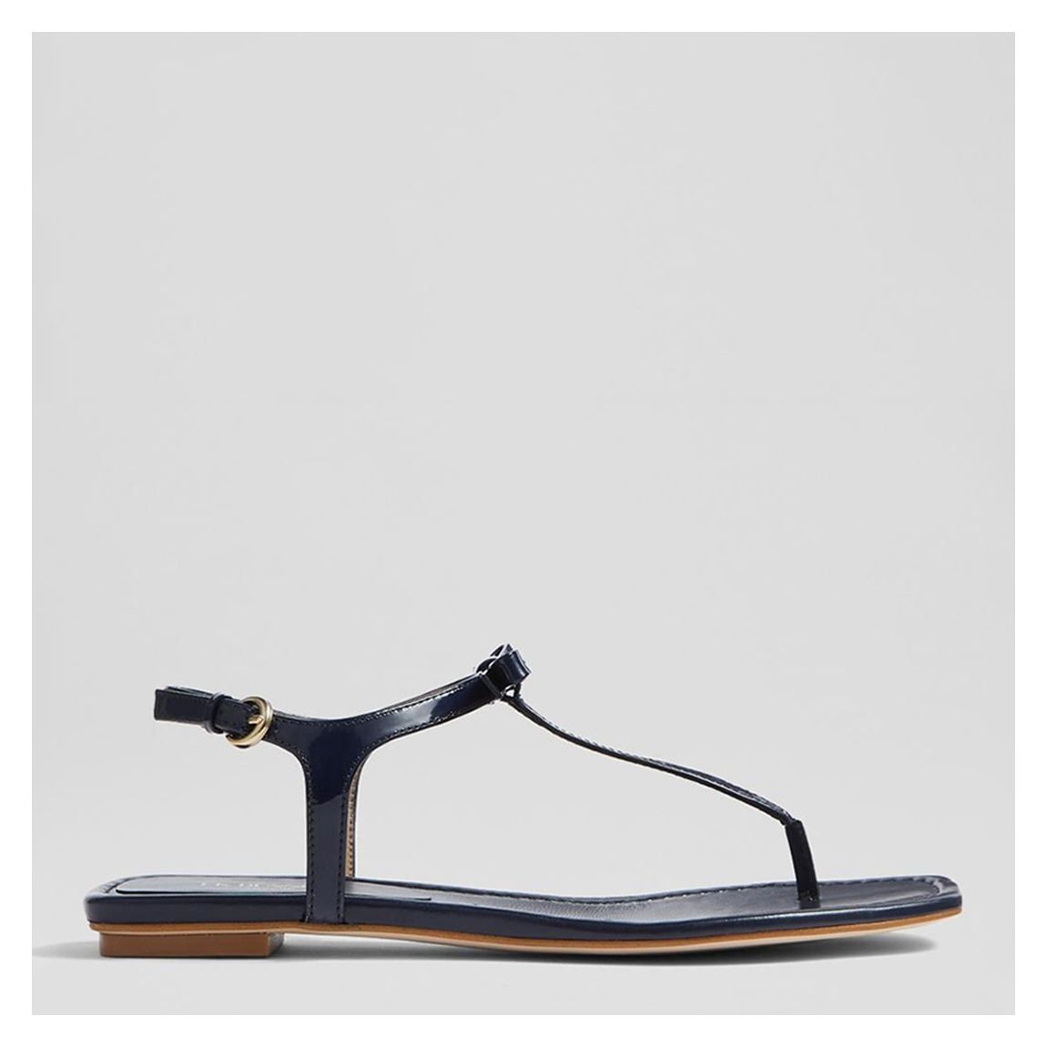 Blue Navy Miley Flat Sandals main product photo