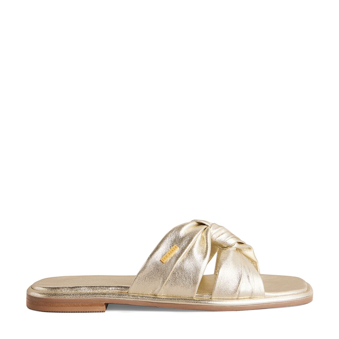 Gold Ashiyu Knotted Flat Sandals main product photo