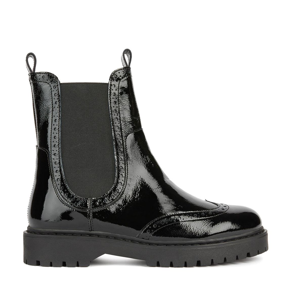 Black Leather Bleyze Ankle Boot main product photo