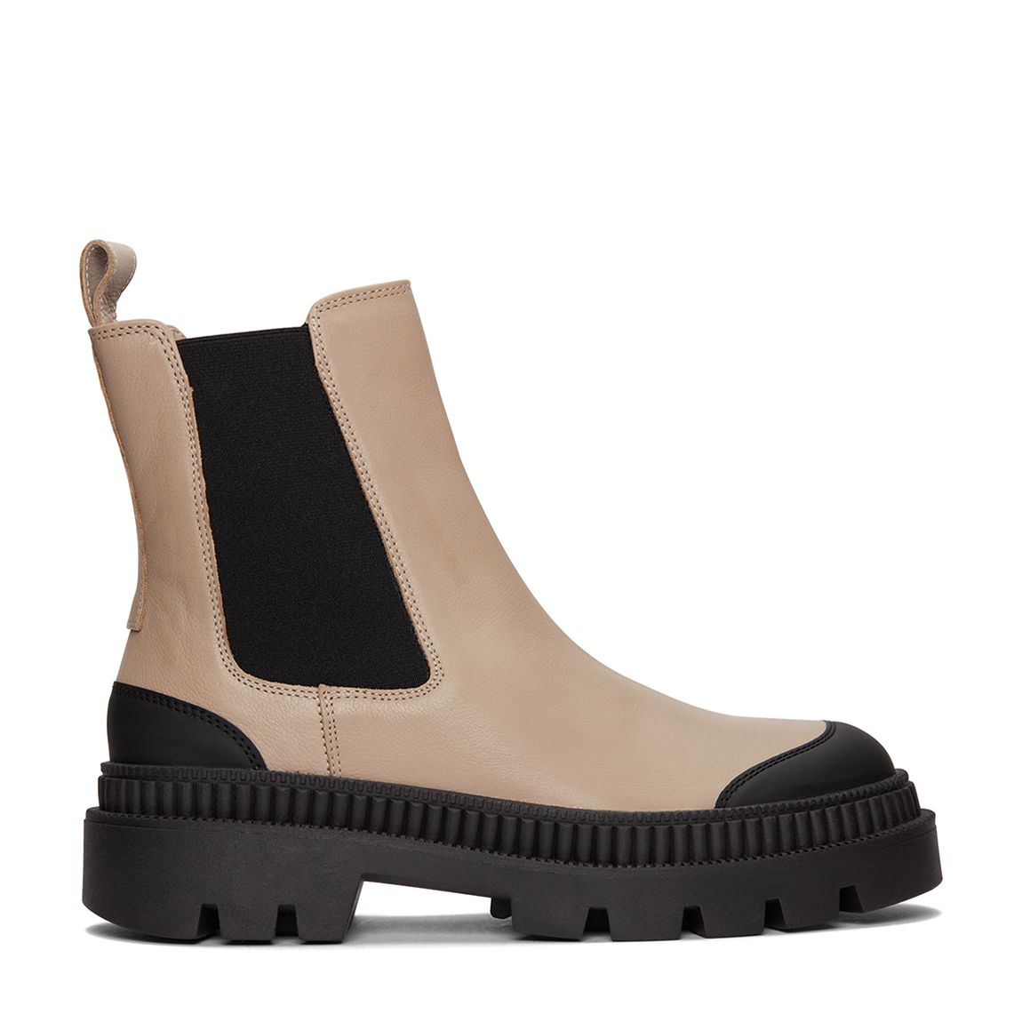 Taupe Leather Apilla Chelsea Boots main product photo