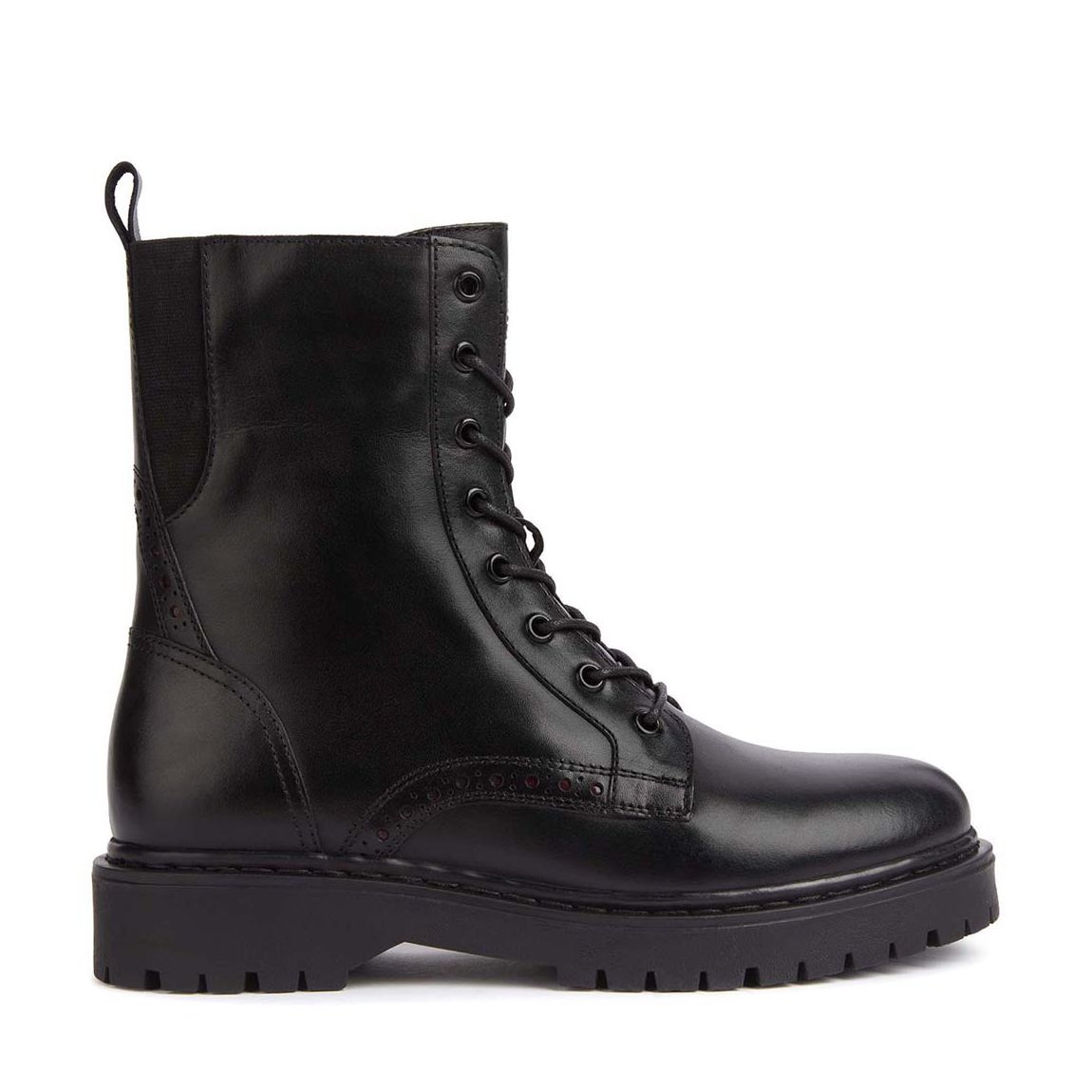 Black Leather Bleyze Ankle Boot main product photo