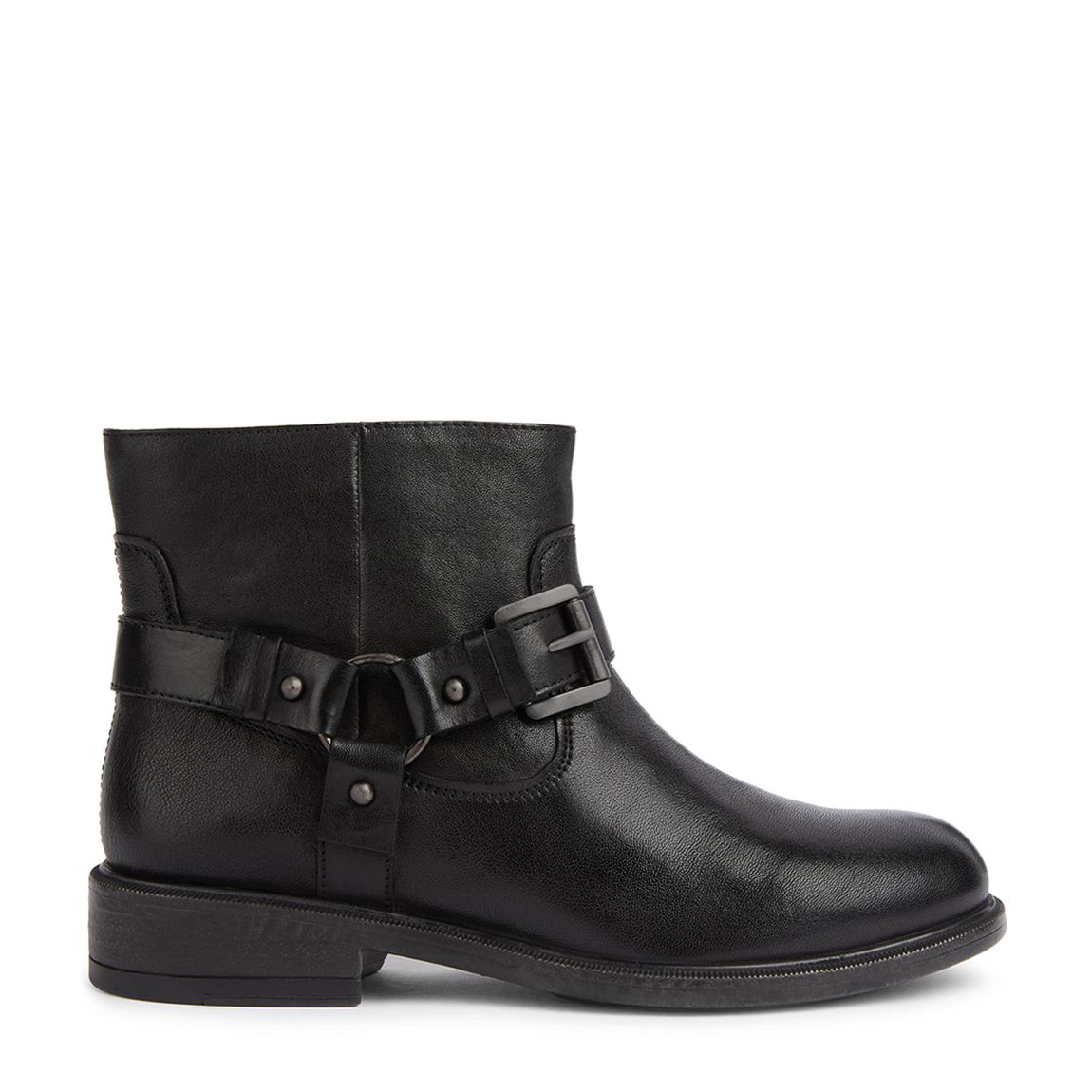 Black Leather Catria Ankle Boot main product photo