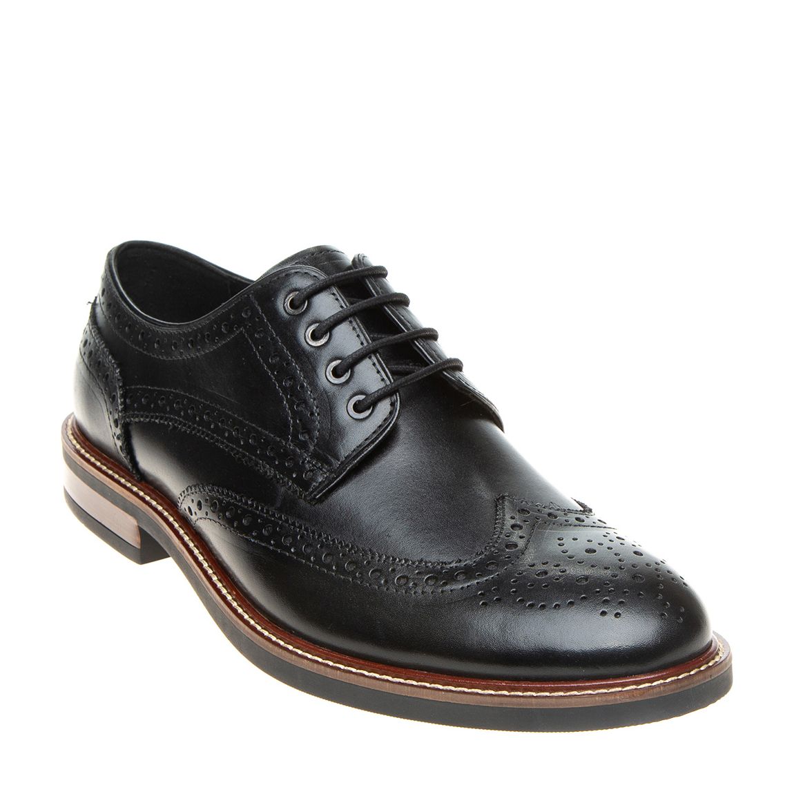 Black Stokes Brogue Shoe main product photo