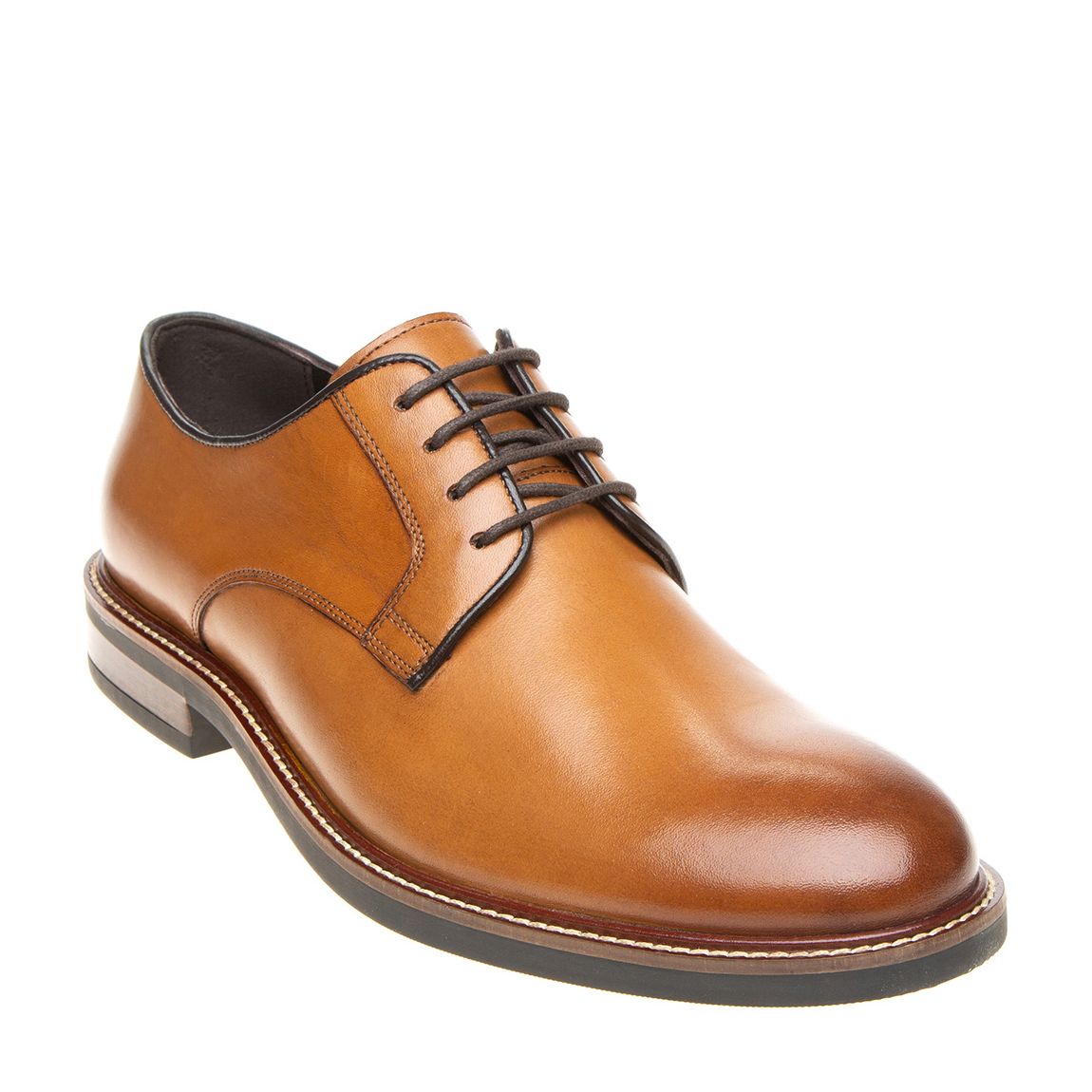 Tan Tanner Plain Derby Shoe main product photo