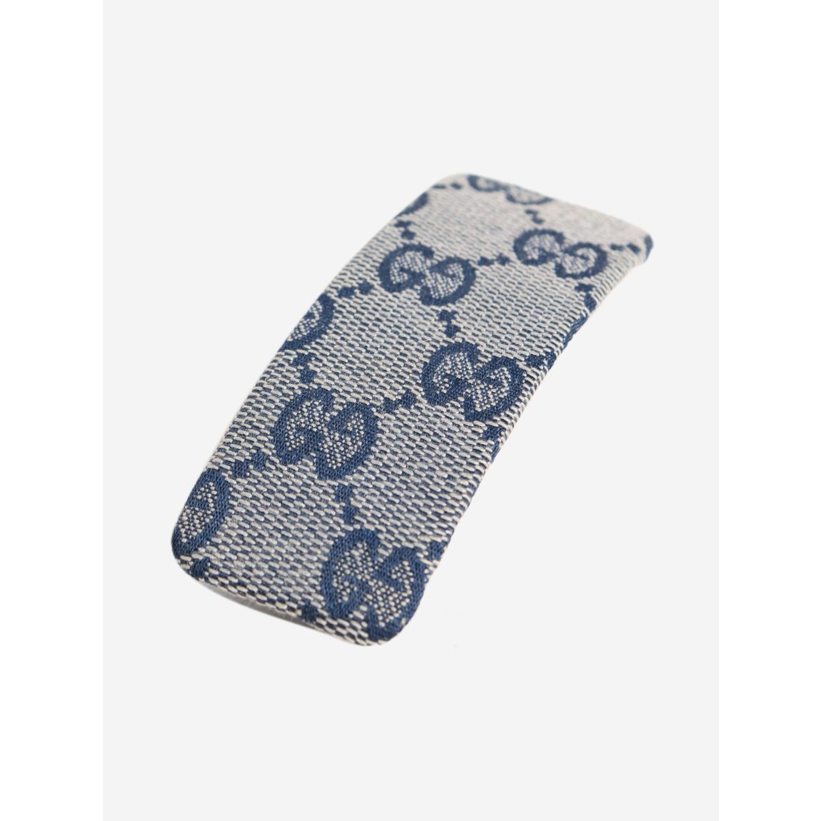 Blue monogram hairclip main product photo